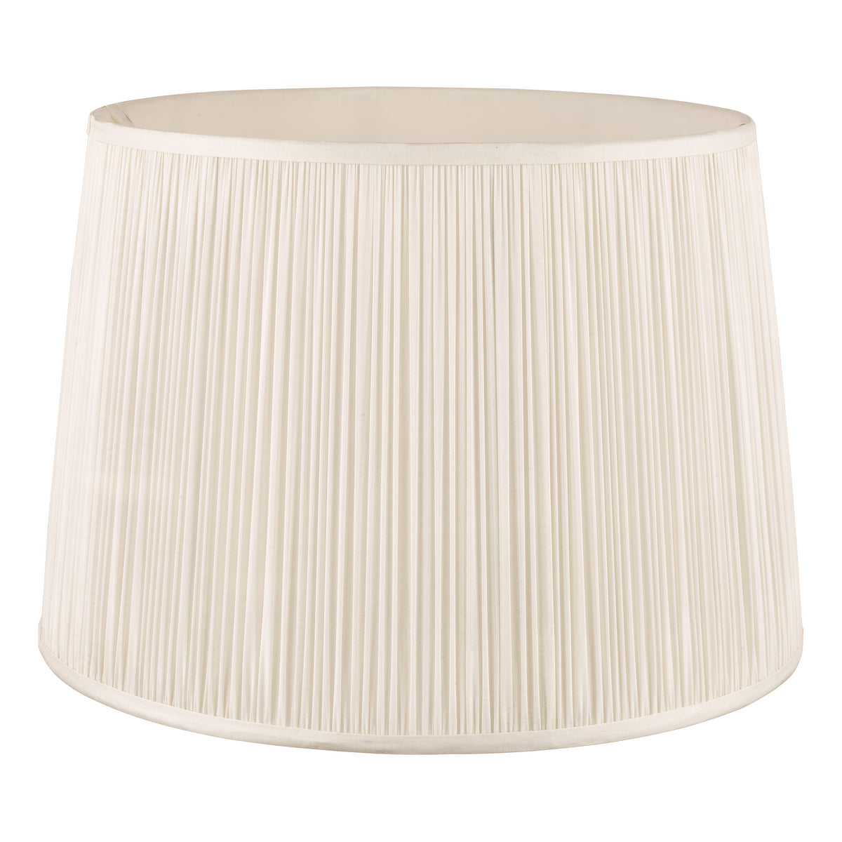 Laura Ashley Hemsley Pleated Silk Empire Drum Shade Cream 35cm/14 Inch