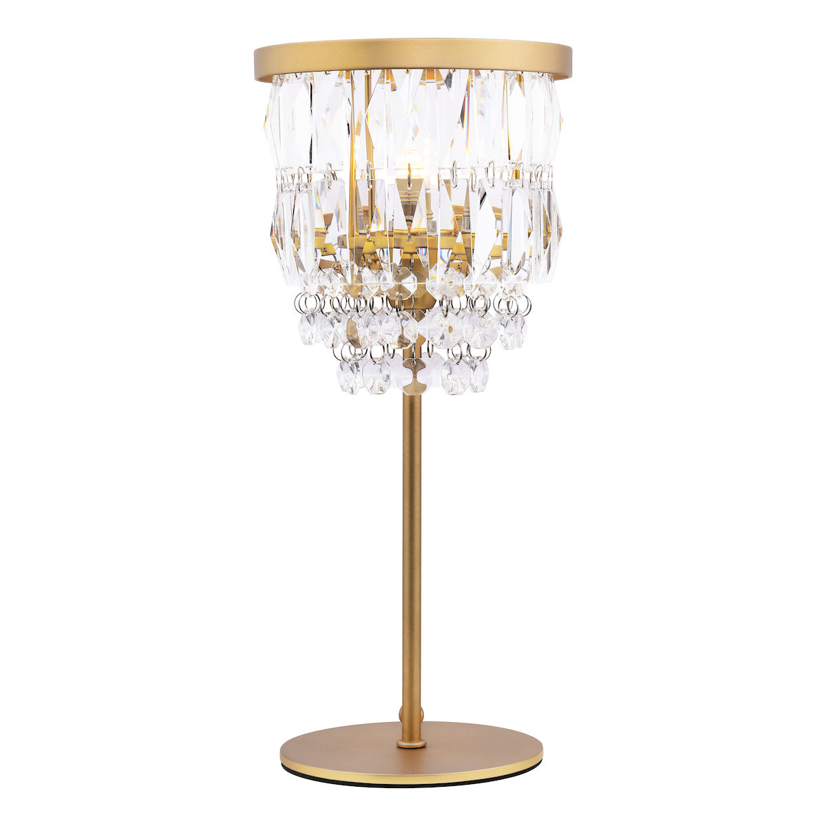 Laura Ashley Rhosill Table Lamp Crystal and Antique Brass