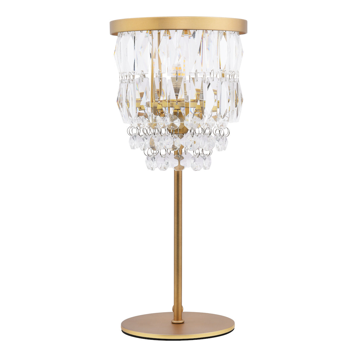 Laura Ashley Rhosill Table Lamp Crystal and Antique Brass