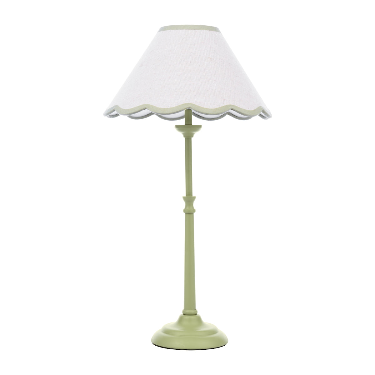 Laura Ashley Cordwell Table Lamp Matt Green With Shade