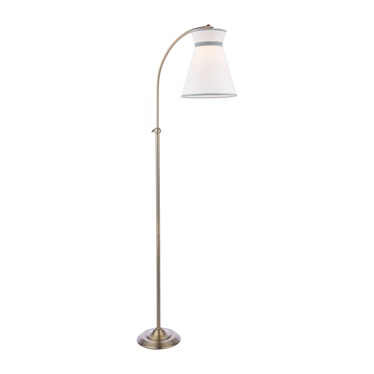 Laura Ashley Dearham Floor Lamp Antique Brass With Shade