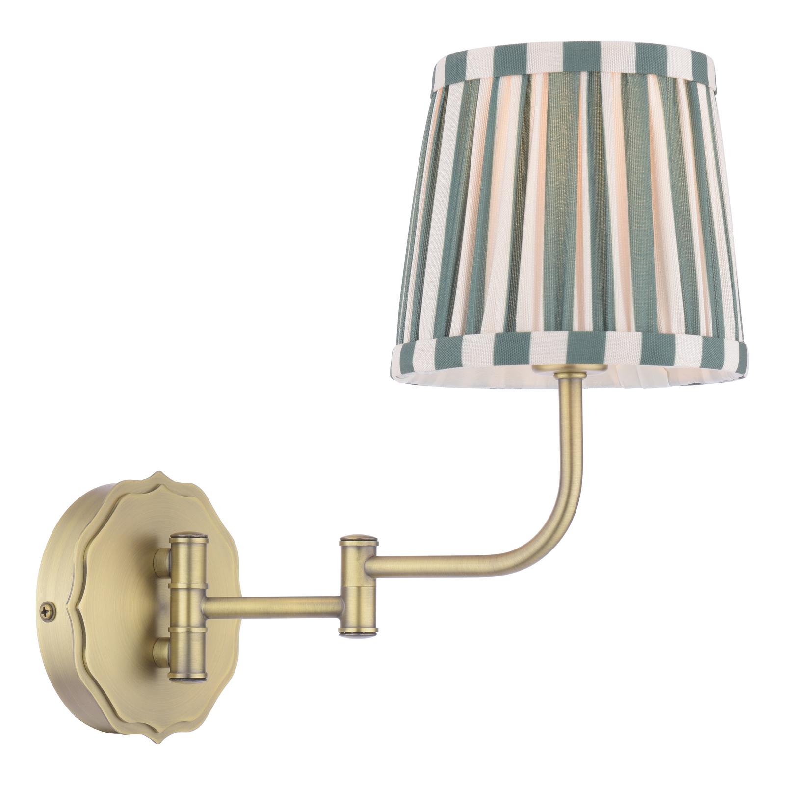 Laura Ashley Denwick Wall Light Matt Antique Brass With Shade