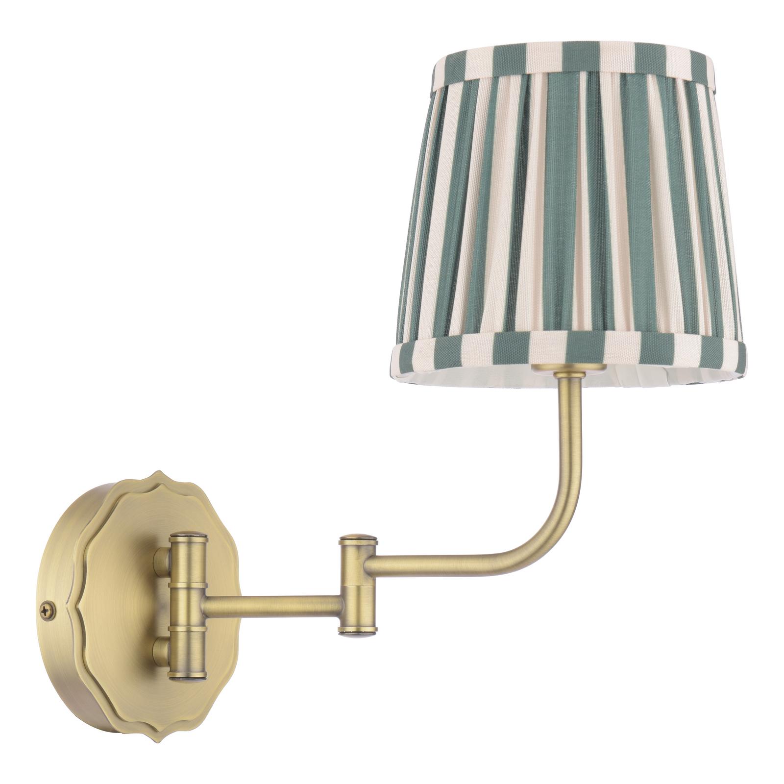 Laura Ashley Denwick Wall Light Matt Antique Brass With Shade