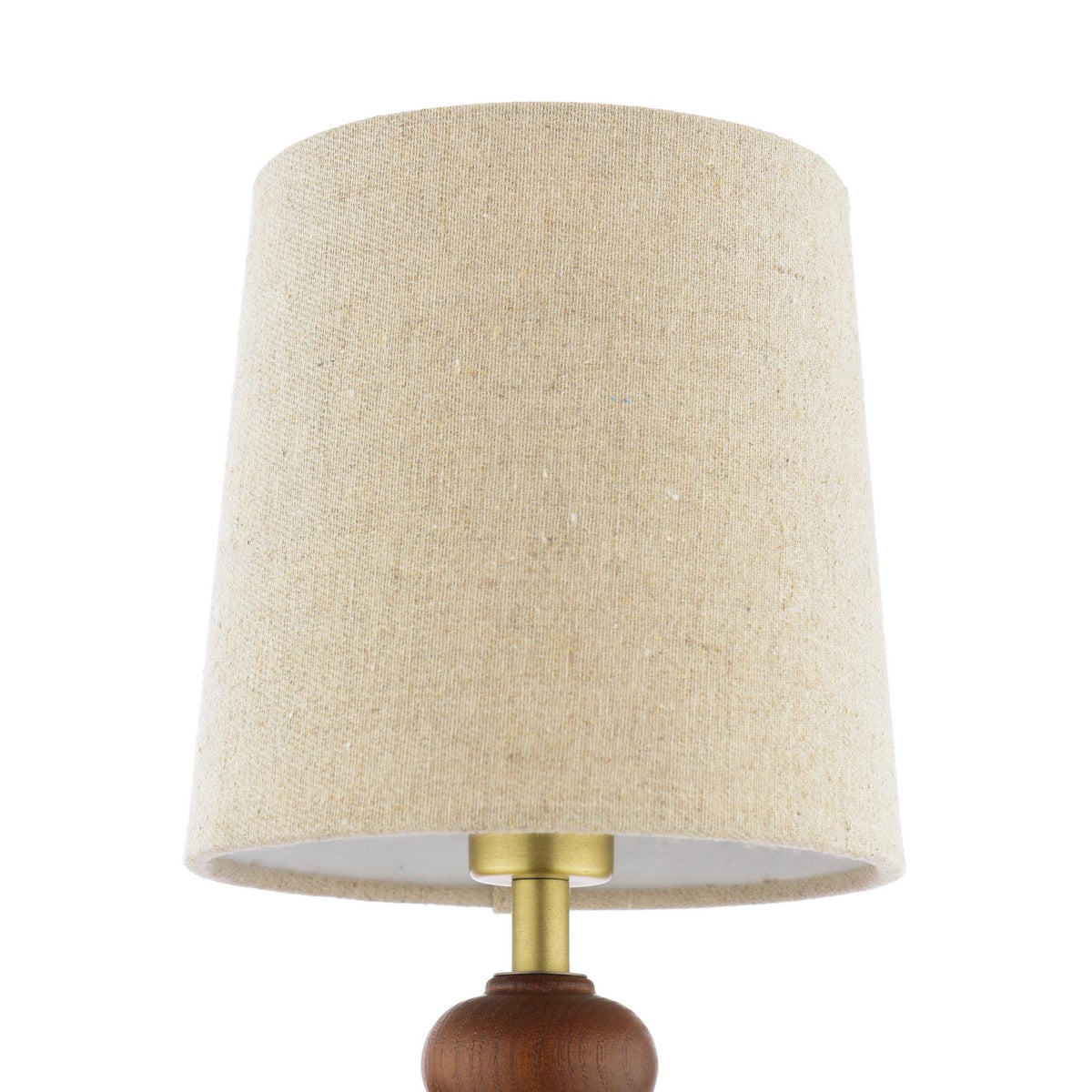 Laura Ashley Millbrook Wall Light Dark Wood and Industrial Brass With Shade