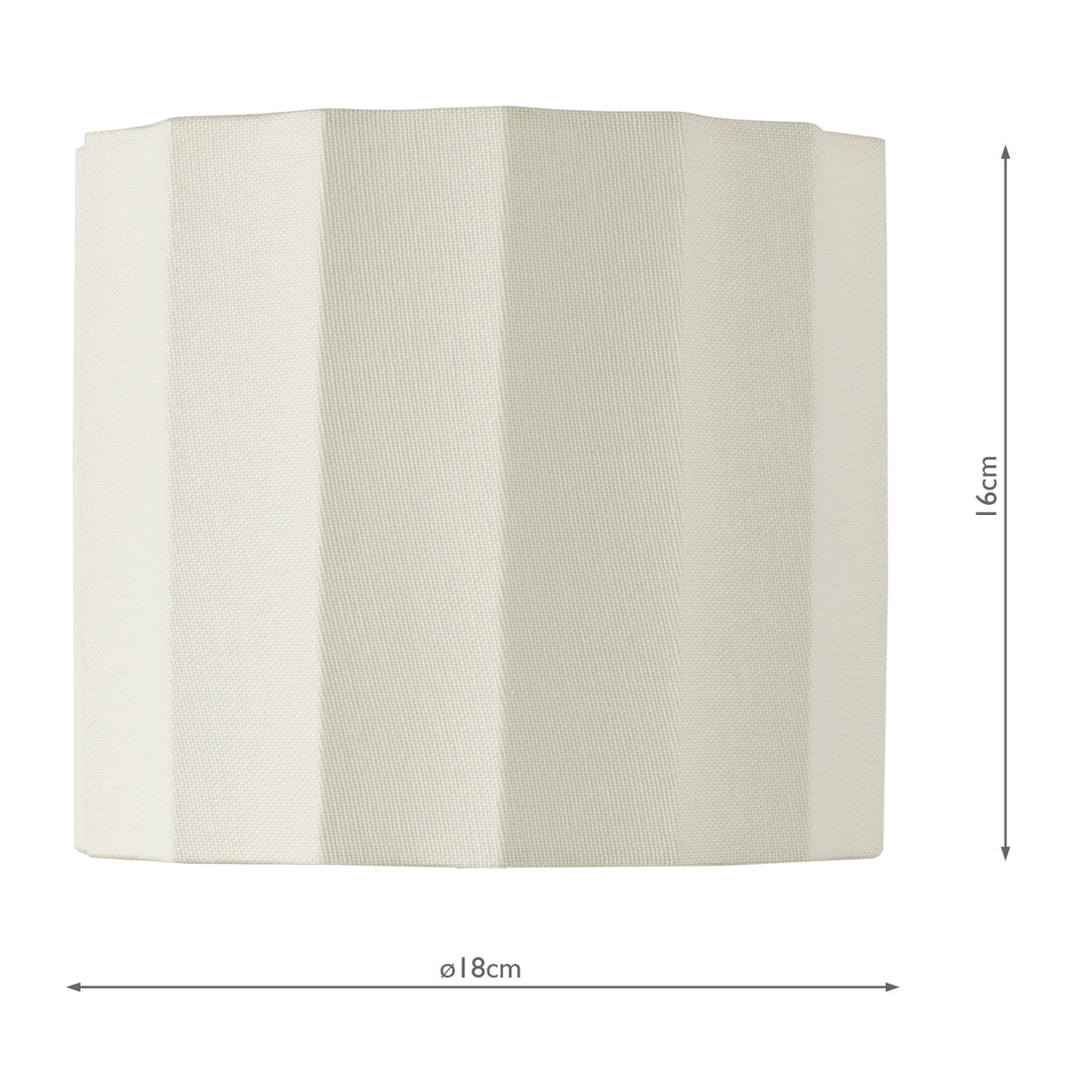 Noura Ivory Linen Drum Shade 18cm