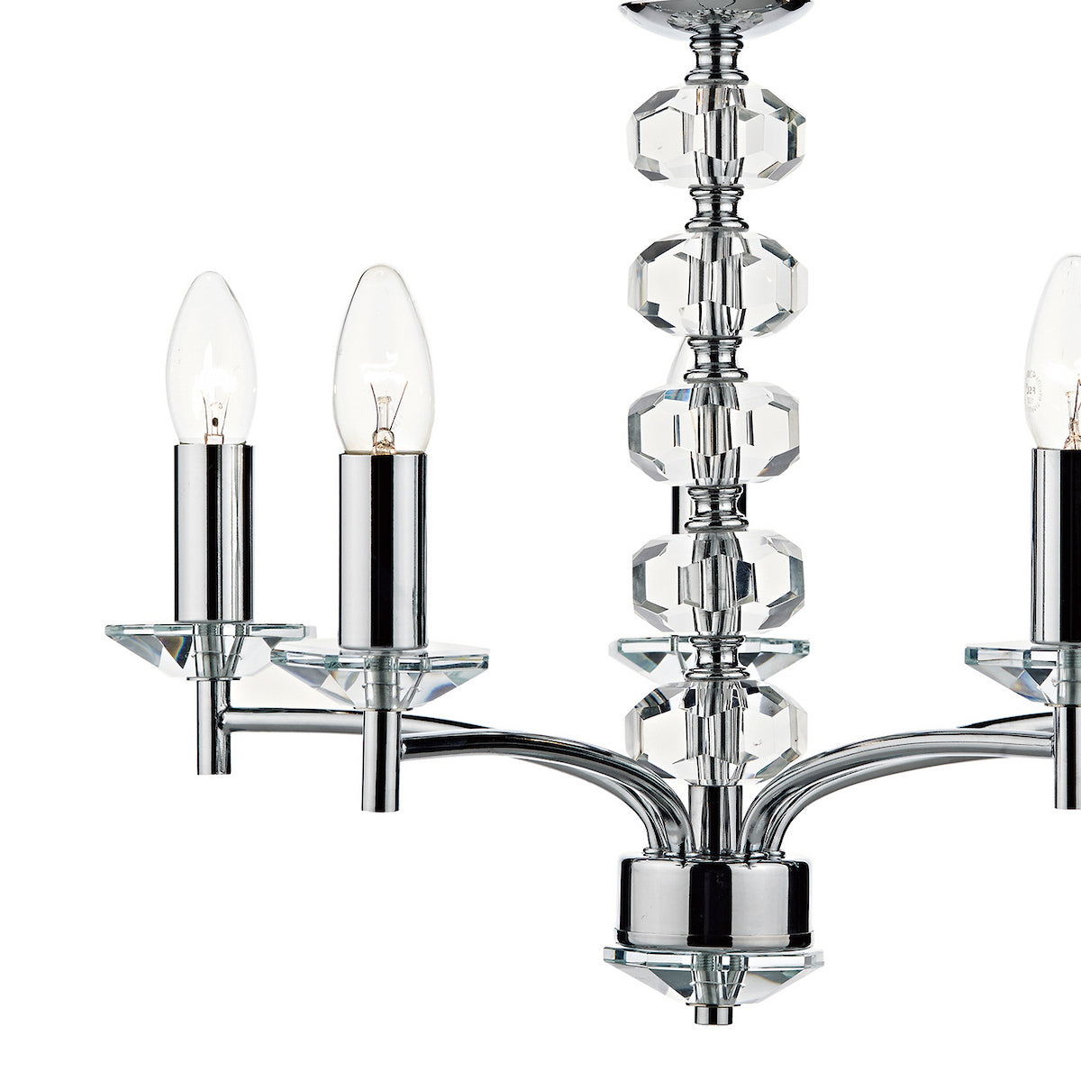OLEANA 5LT PENDANT POL CHR CRYSTAL