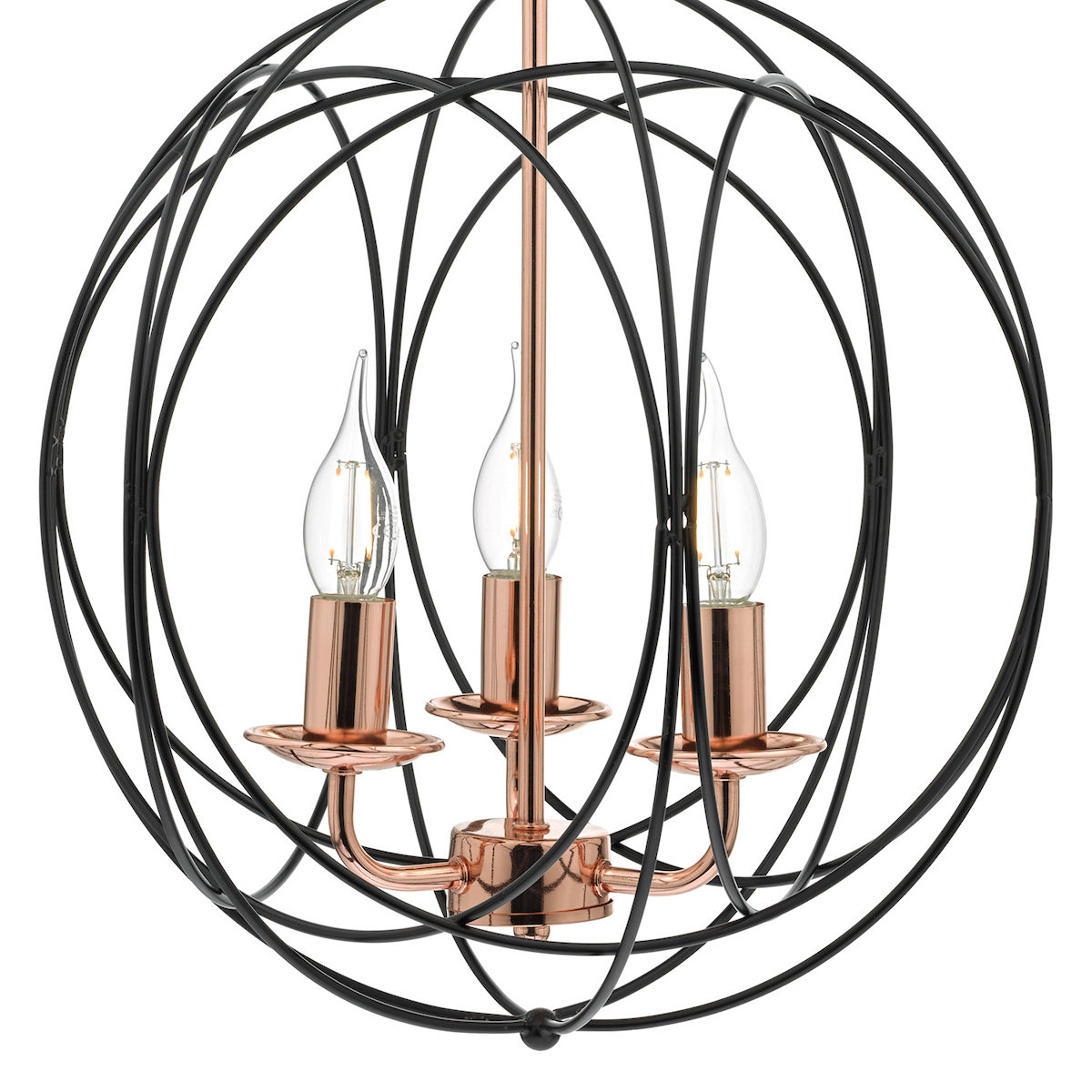 PHOENIX 3LT PENDANT BLACK/ COPPER