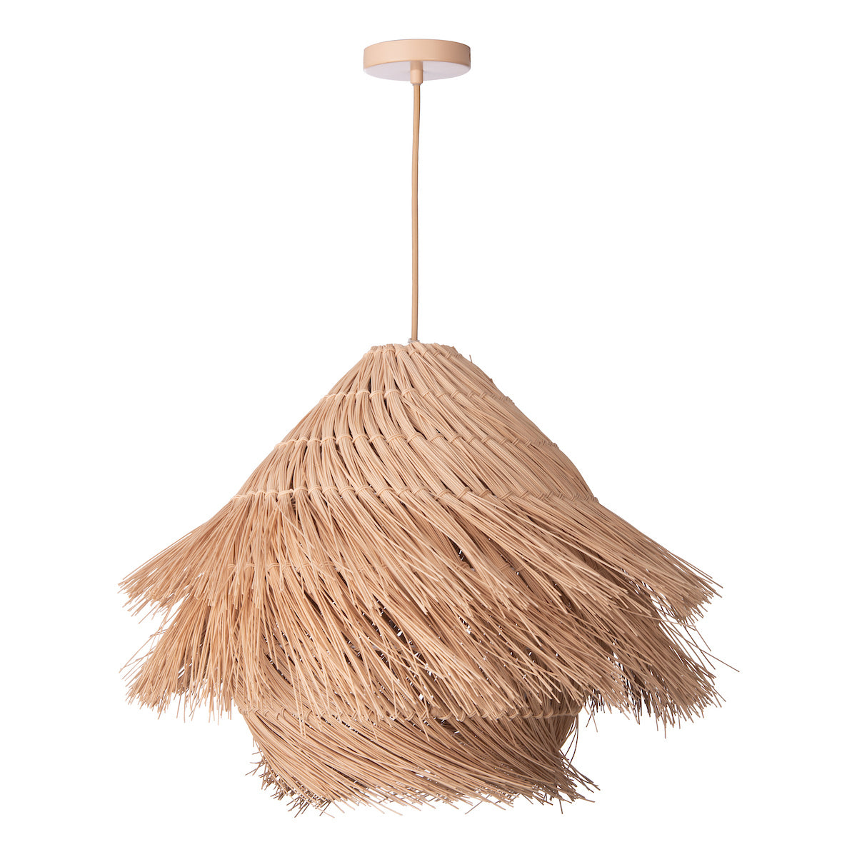 PREVELI 1LT WOVEN RATTAN PENDANT