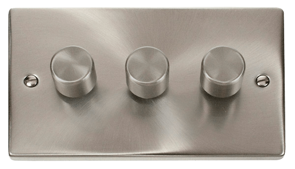 VPSC 3GANG 2WAY 100W LED DIMMER SWITCH