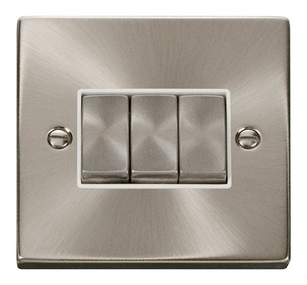 VPSAT/CH INGOT 10A 3-GANG 2-WAY SWITCH