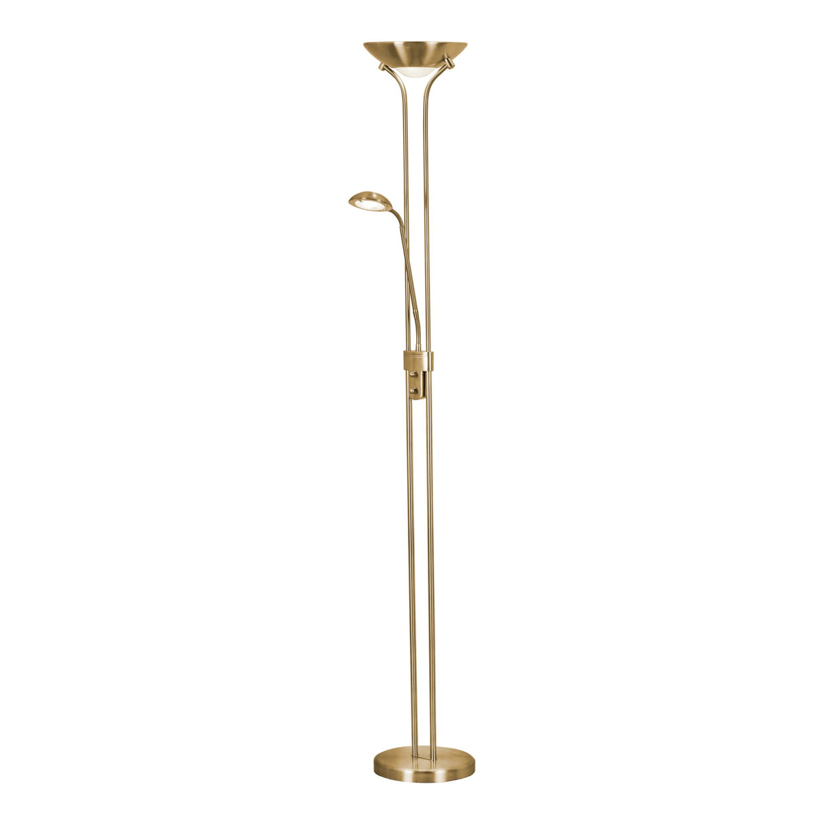 Mother & Child LED Dimmable Floor Lamp - Satin Brass