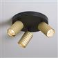 Anna Triple GU10 Fluted Spotlight, Anodised Gold