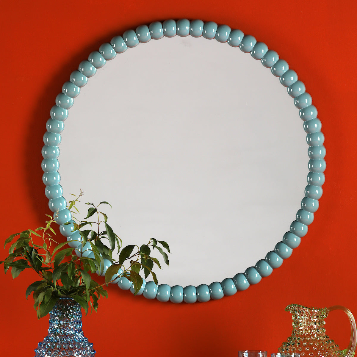 RUAN ROUND MIRROR BLUE 700MM