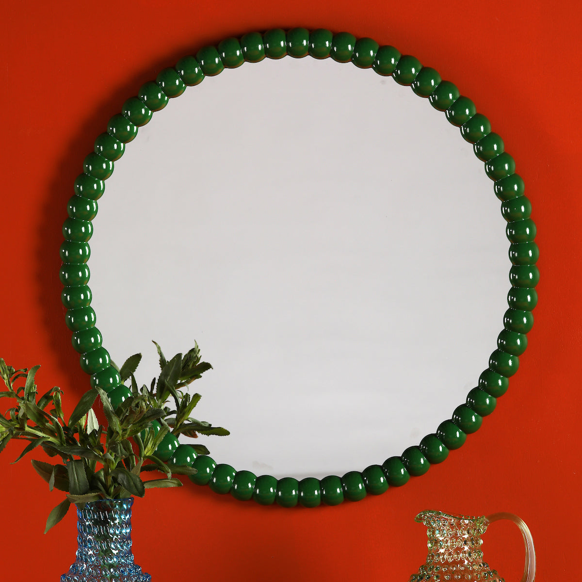 RUAN ROUND MIRROR GREEN 700MM