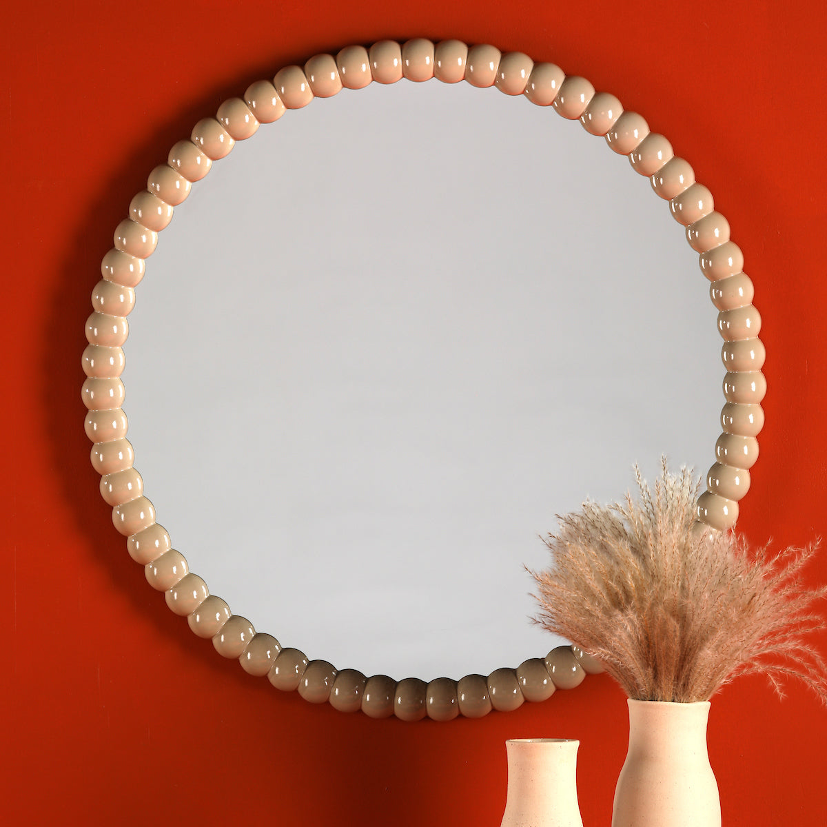 RUAN ROUND MIRROR CASHMERE 700MM