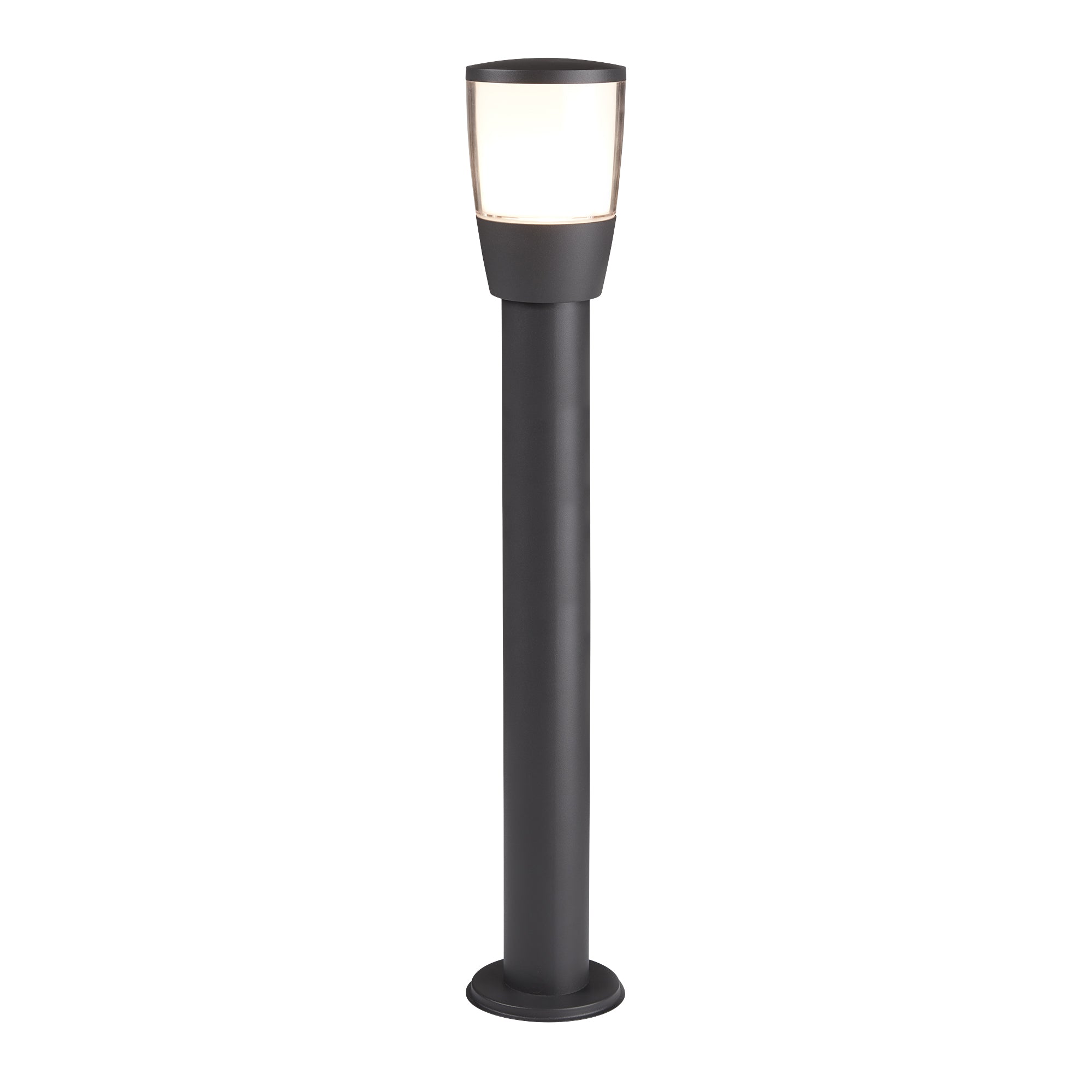 Tucson Outdoor Post - Grey Metal & Polycarbonate 110 x 900