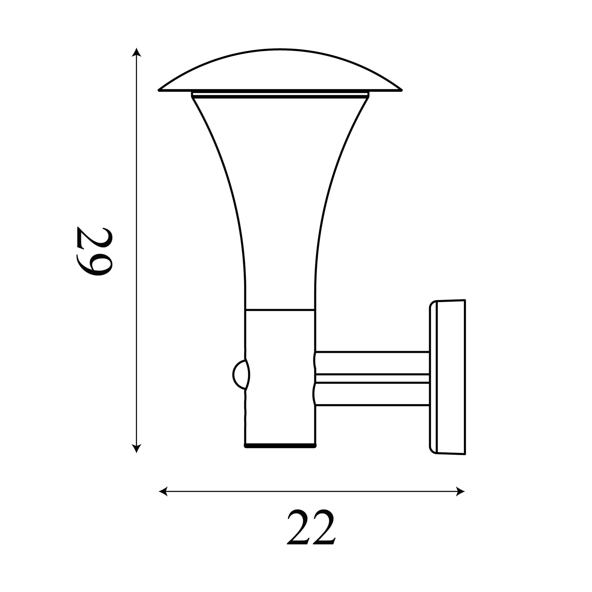Strand Outdoor Wall Light - Stainless Steel & Polycarbonate