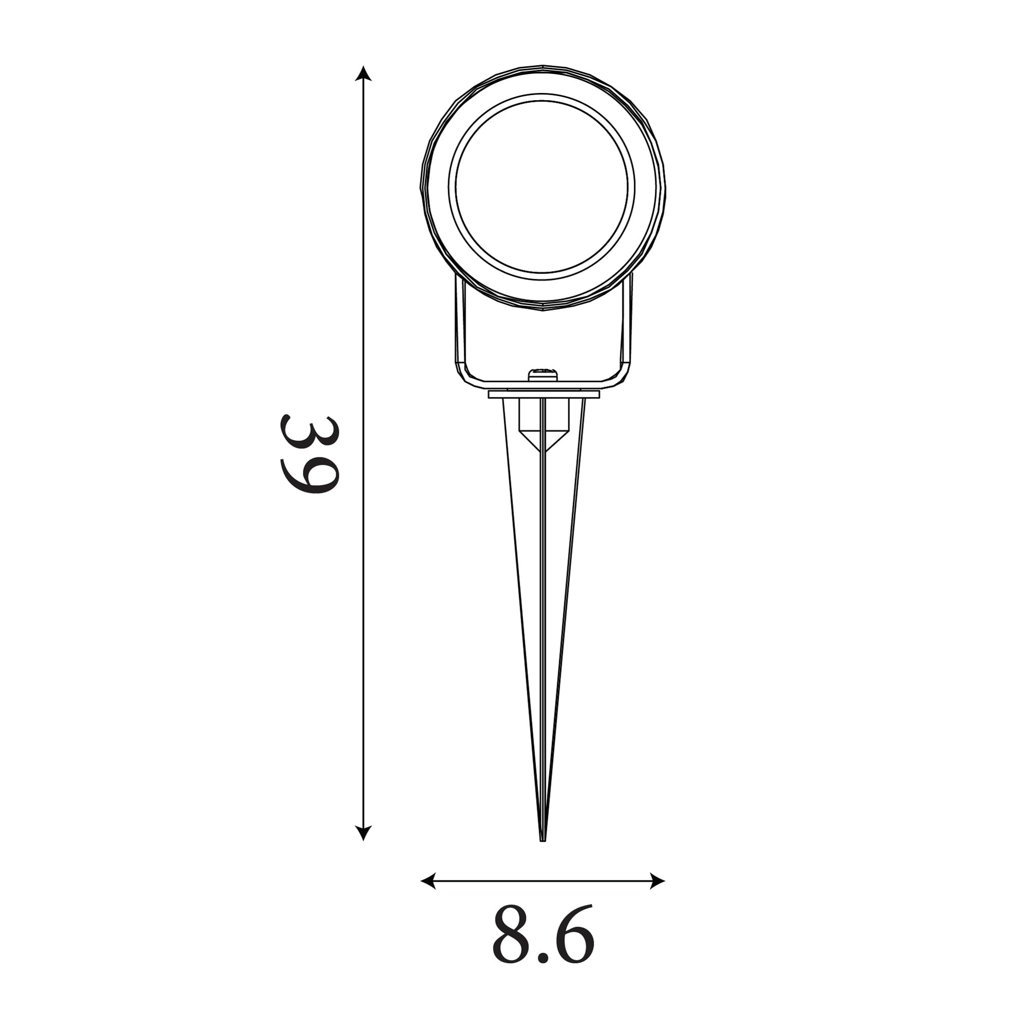 Spike Outdoor Light, Black