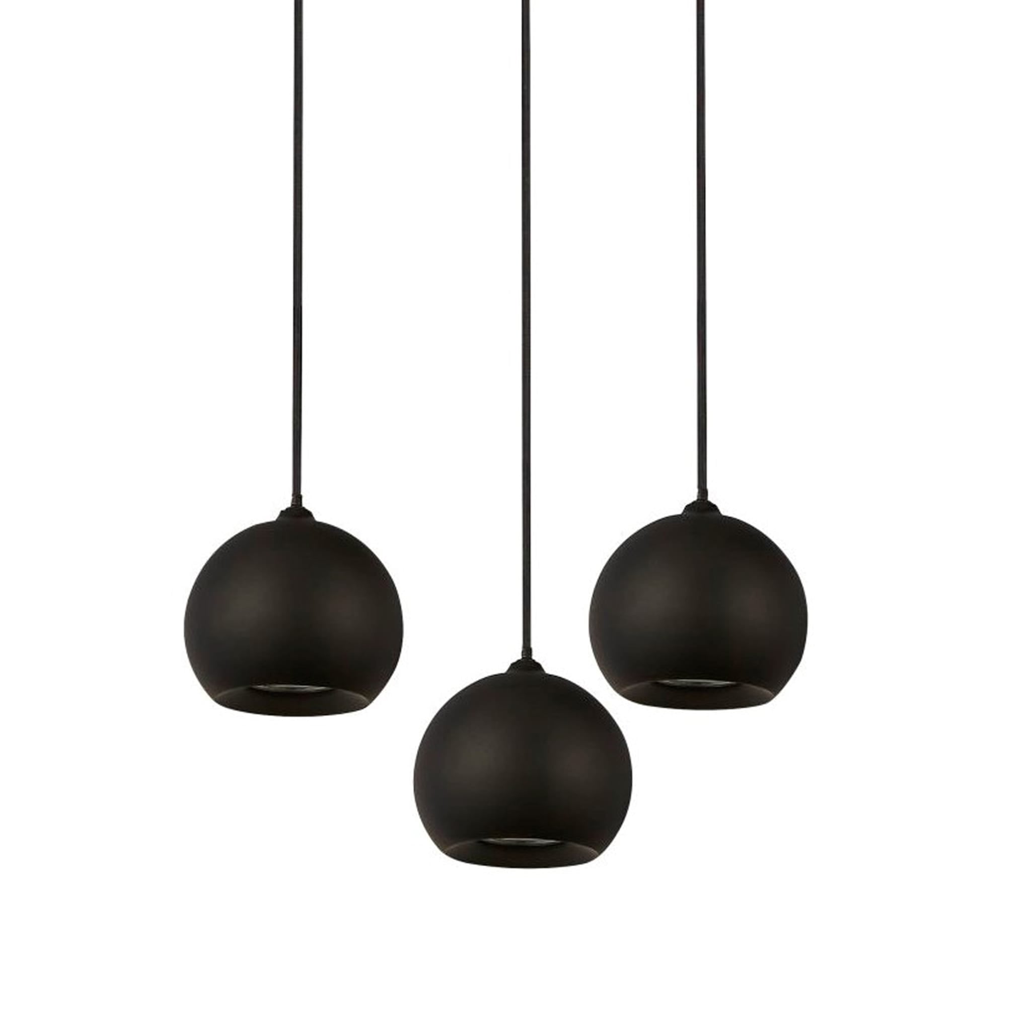Eindhoven 3Lt Pendant  - Sand Black Metal