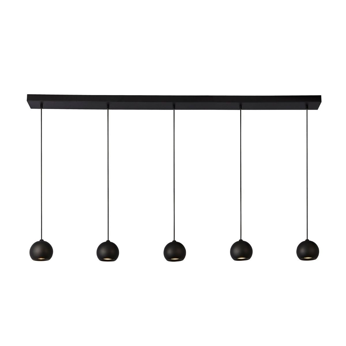 Eindhoven 5Lt Bar Pendant - Sand Black Metal