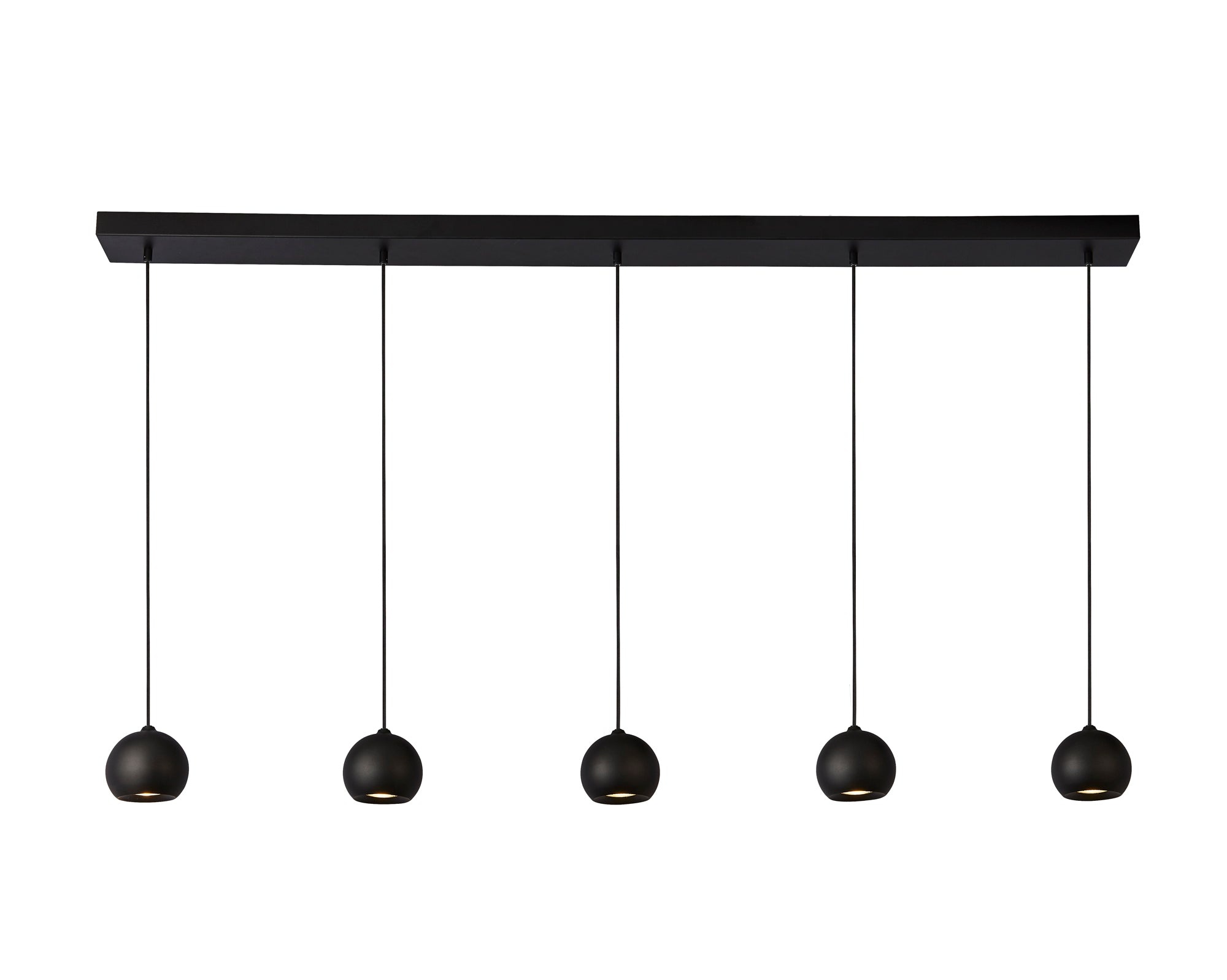 Eindhoven 5Lt Bar Pendant - Sand Black Metal Sand Black / 5