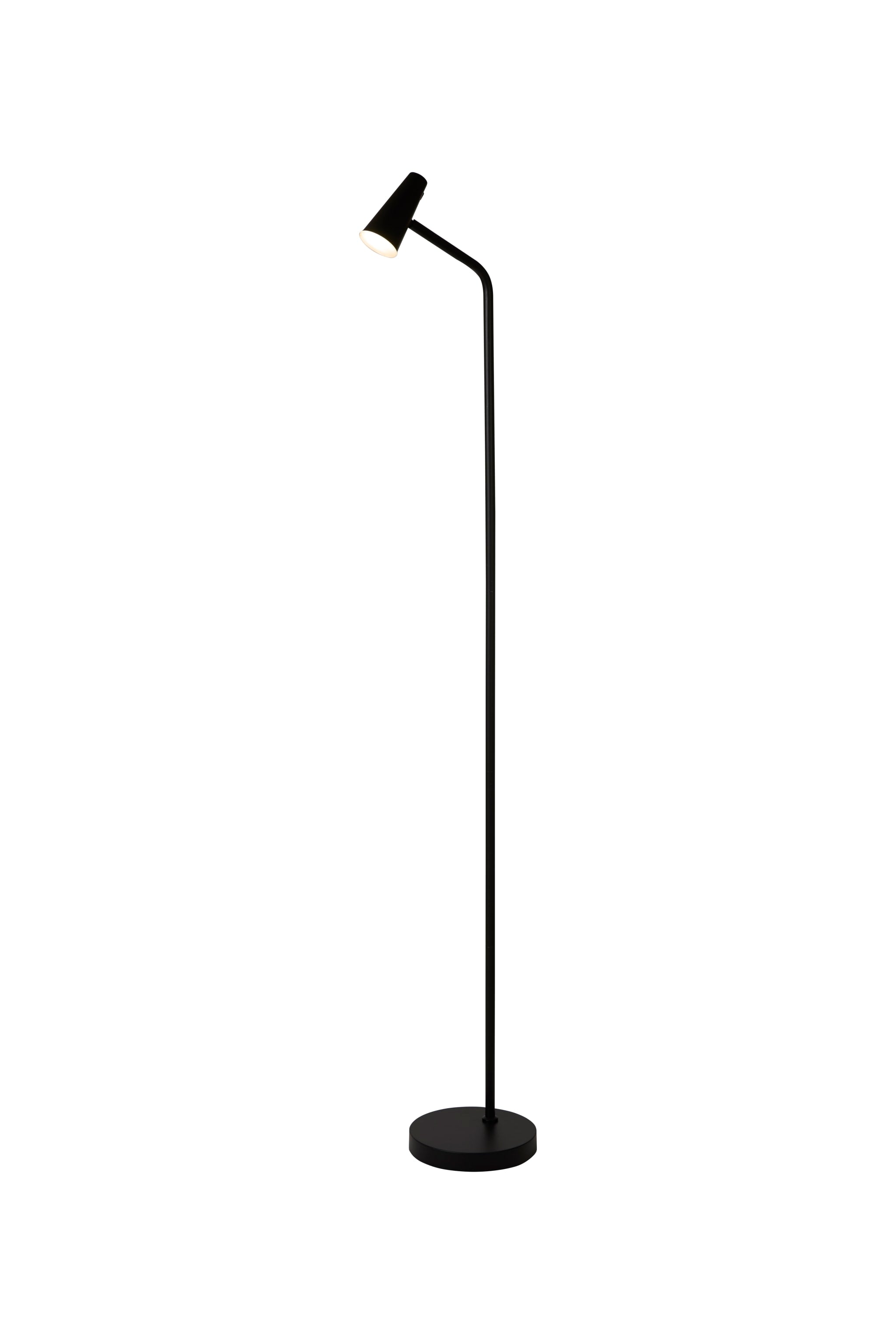Rechargeable Floor Lamp, Black Metal