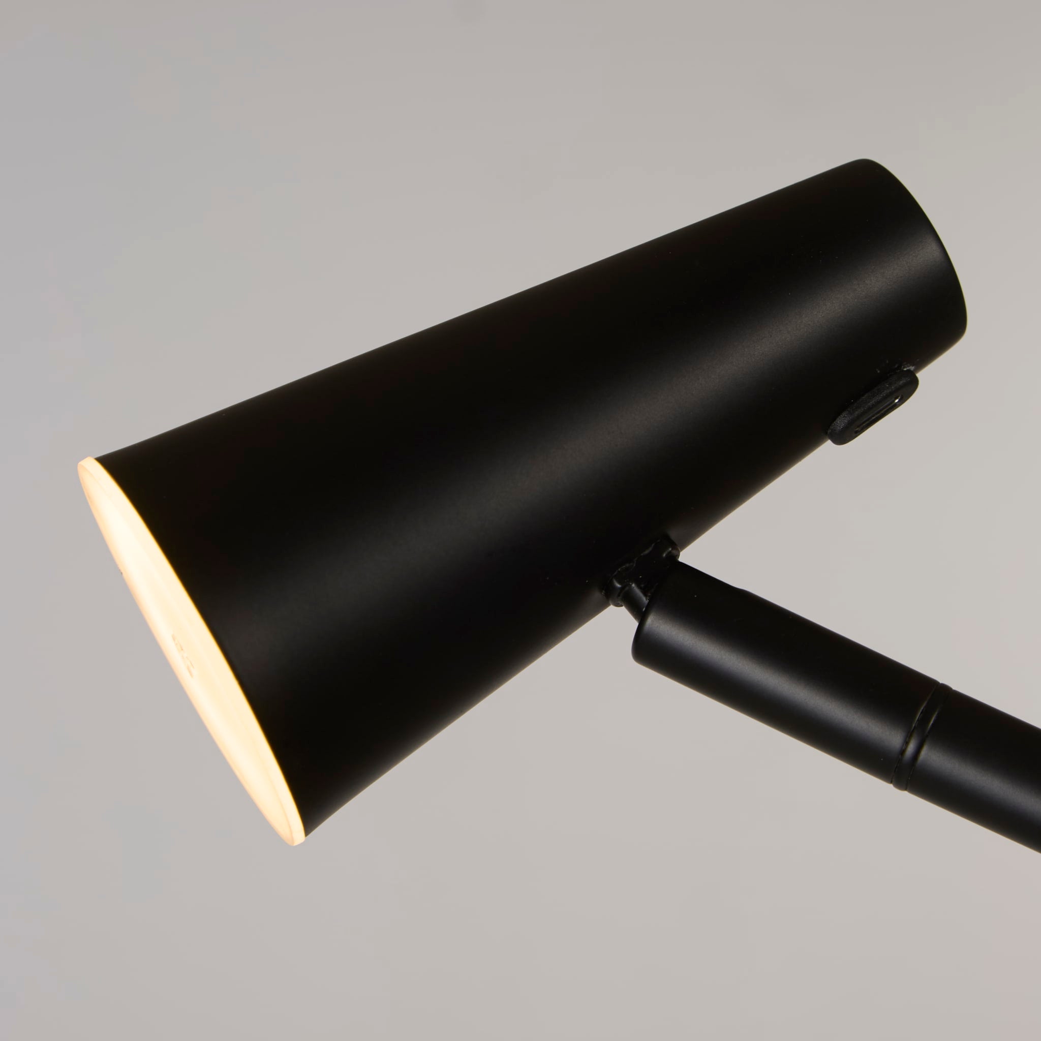 Rechargeable Floor Lamp, Black Metal