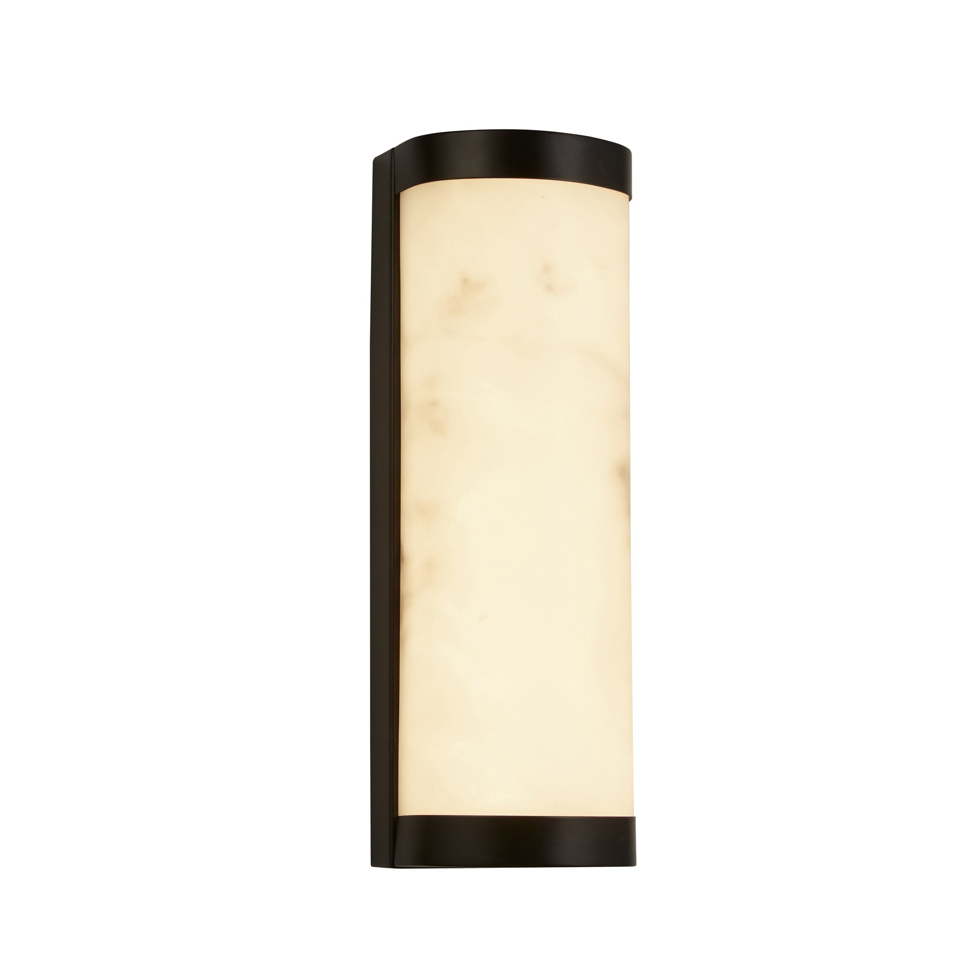 Nile LED Wall Light, Matt Black Metal & Marbleised Resin