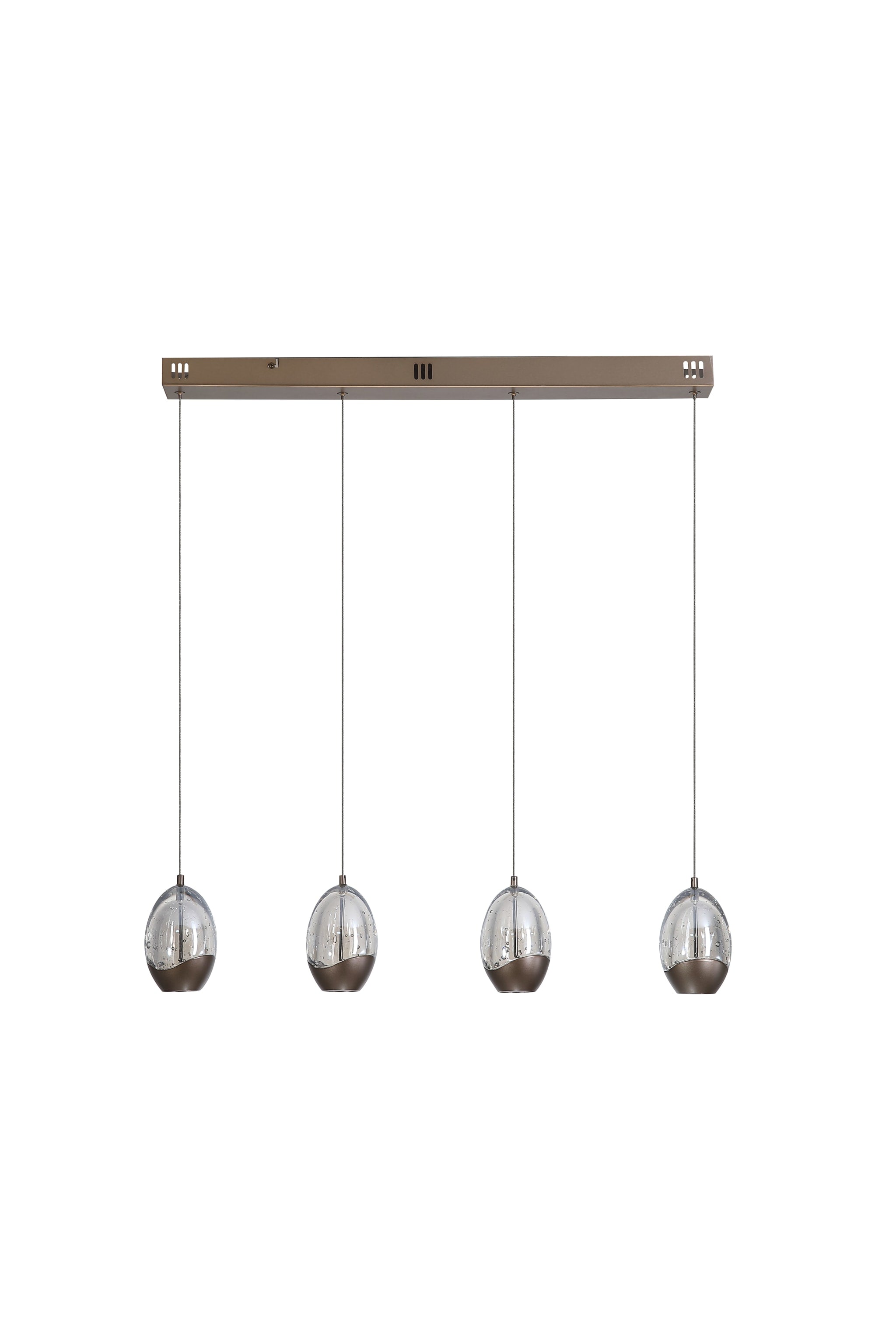 Seeds 4Lt Bar Pendant, Latte Metal with Champagne Glass
