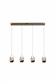 Seeds 4Lt Bar Pendant, Latte Metal with Champagne Glass