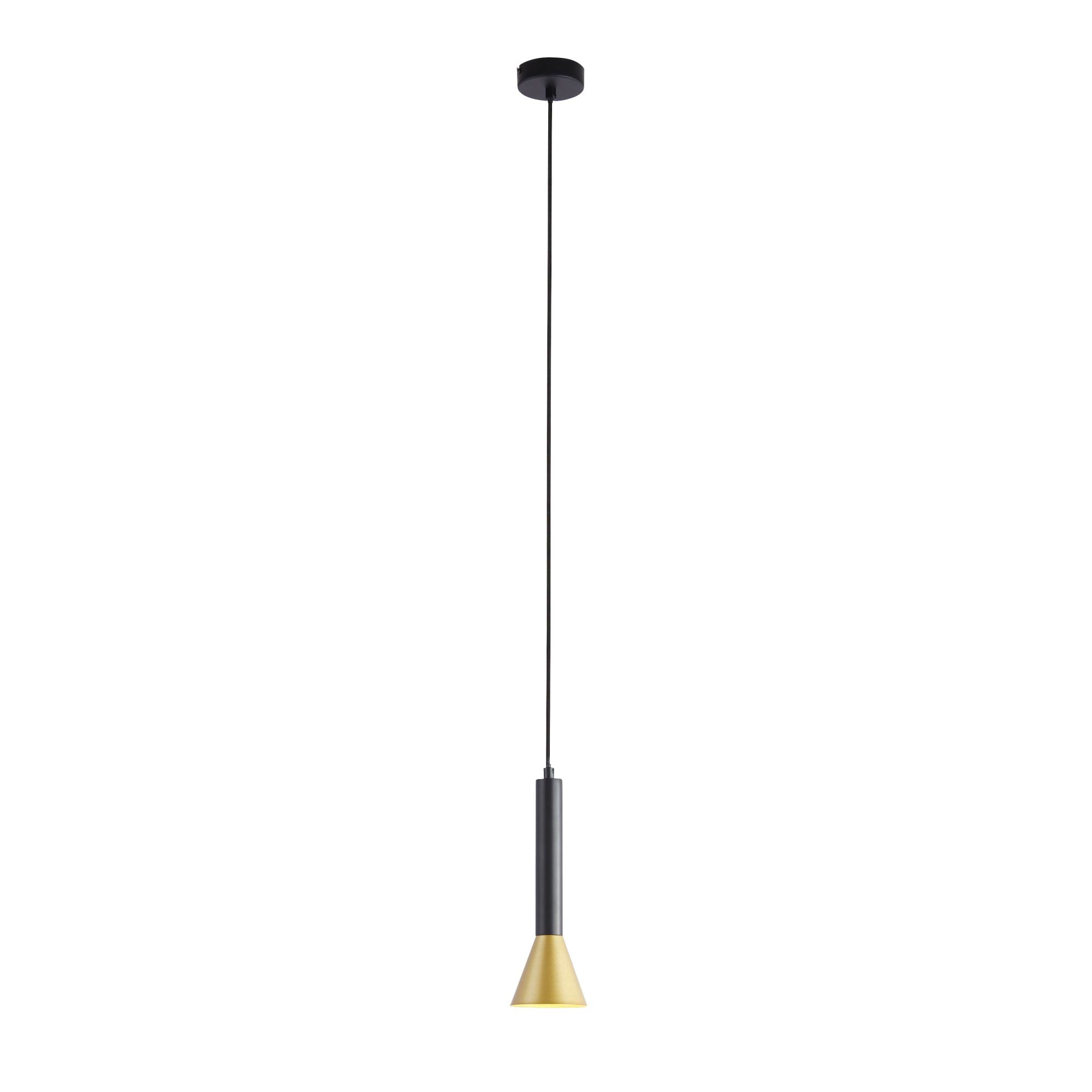Signal Pendant - Black & Gold Metal