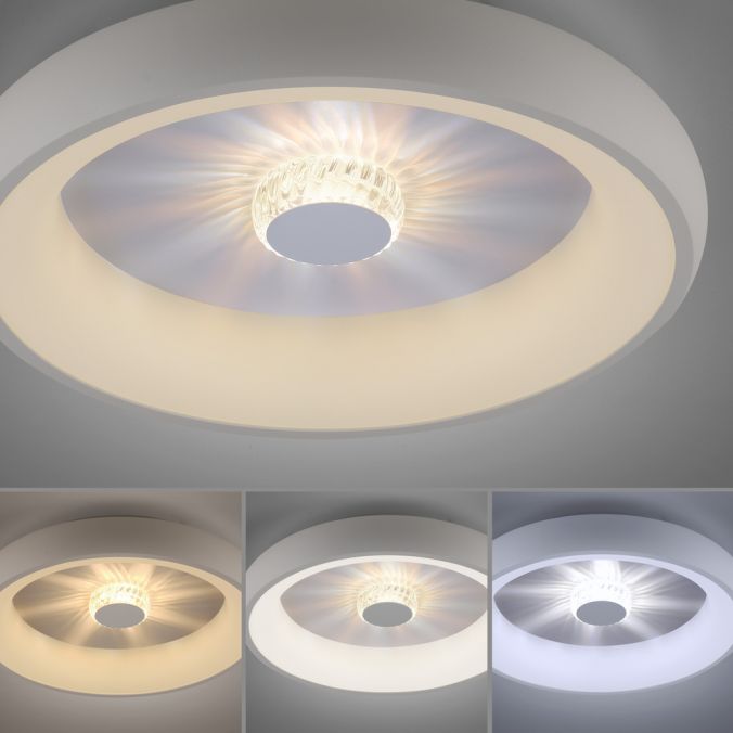 WHITE REMOTE CCT LED CEILING LIGHT