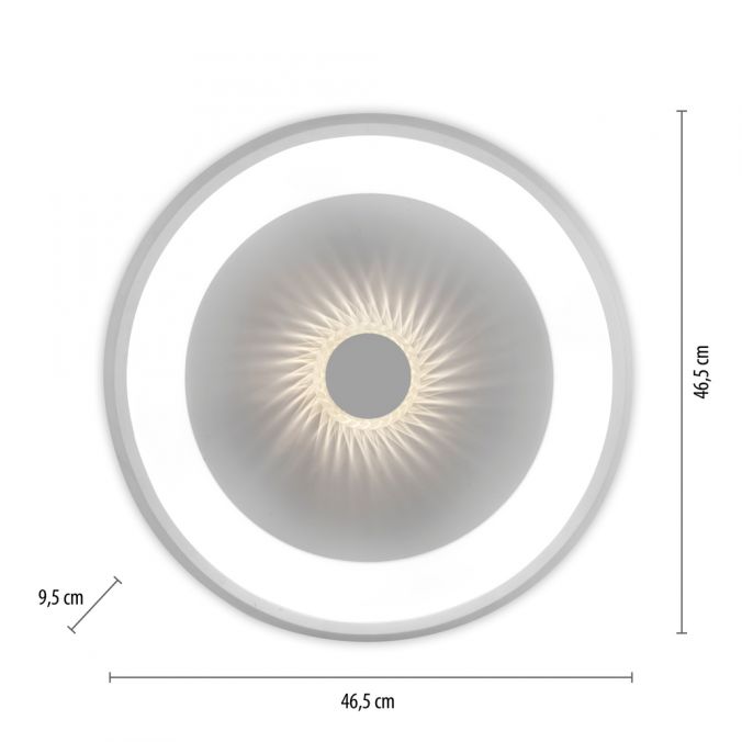 WHITE REMOTE CCT LED CEILING LIGHT