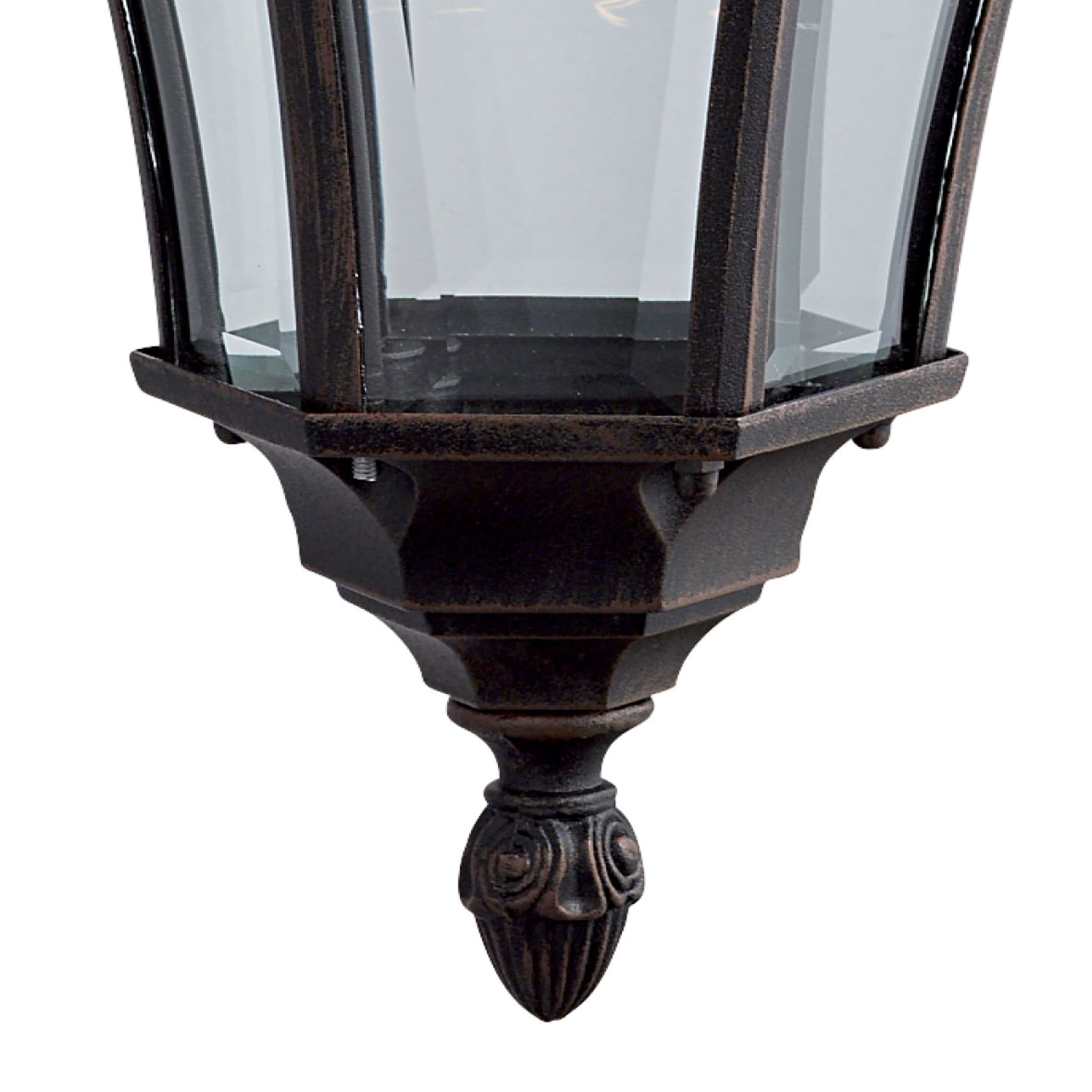 Capri Outdoor Downlight-Aluminium, Rustic Brown & Glass,IP44