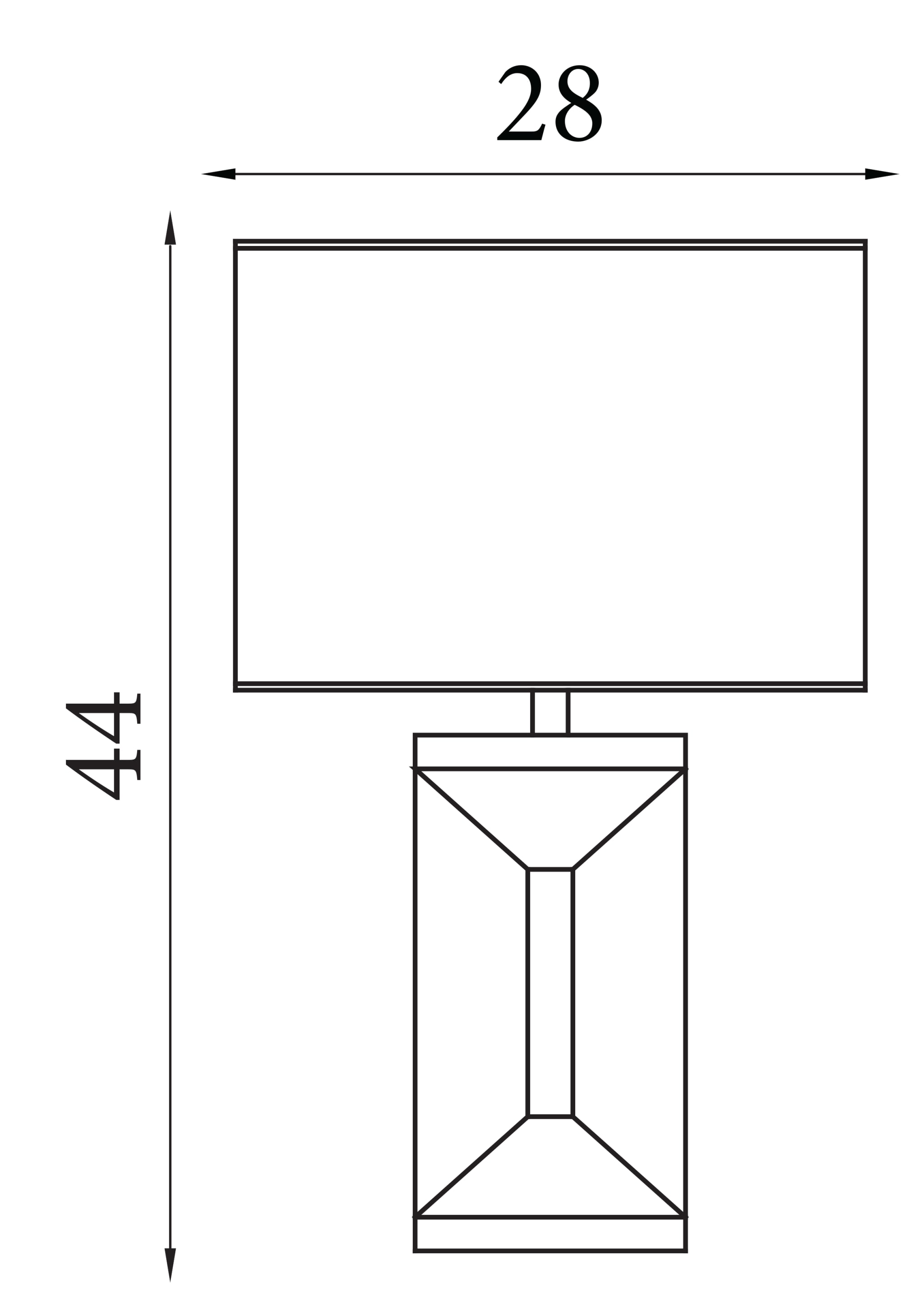 Megan 1Lt Table Lamp, Mirror