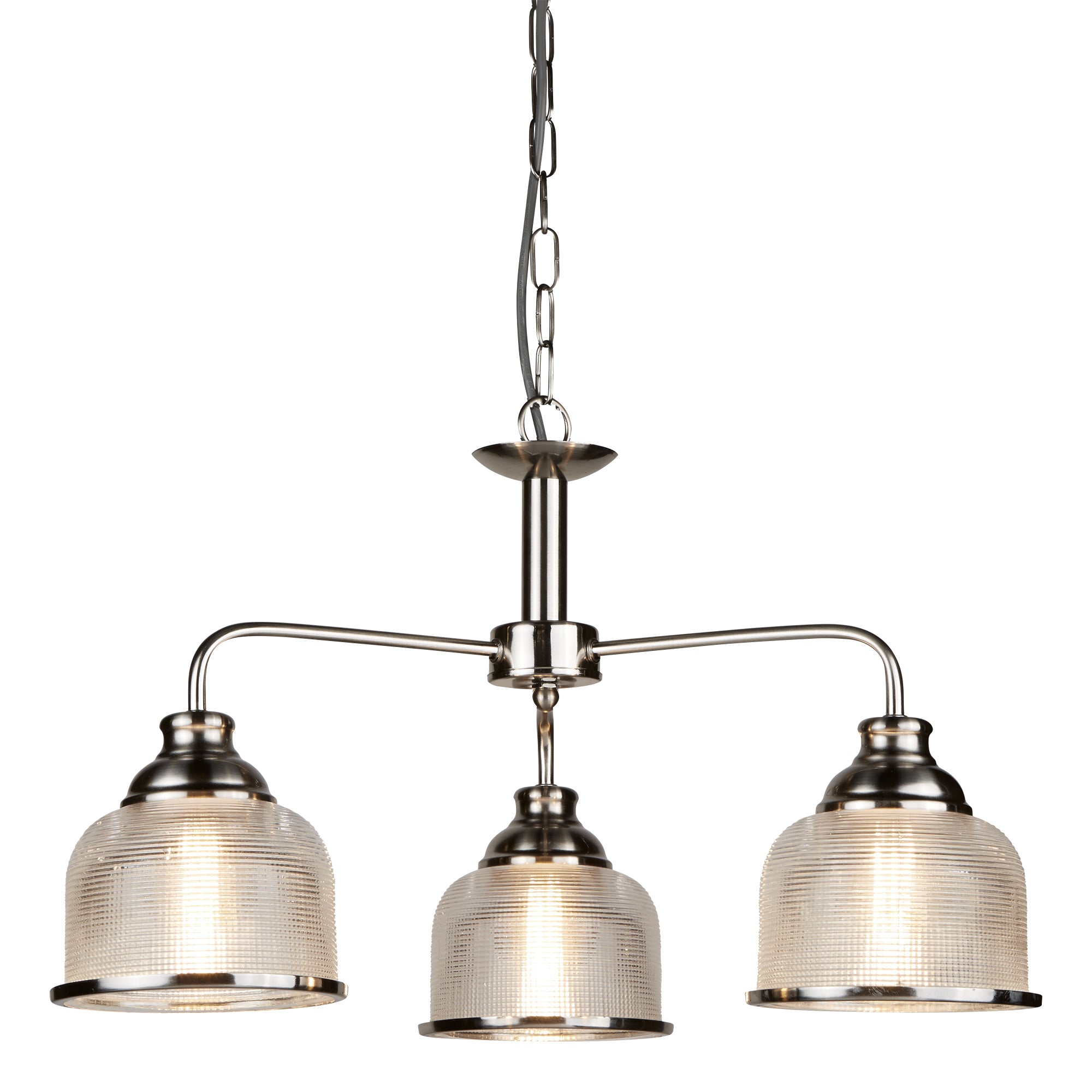 Bistro II Pendant 3 / Satin Silver