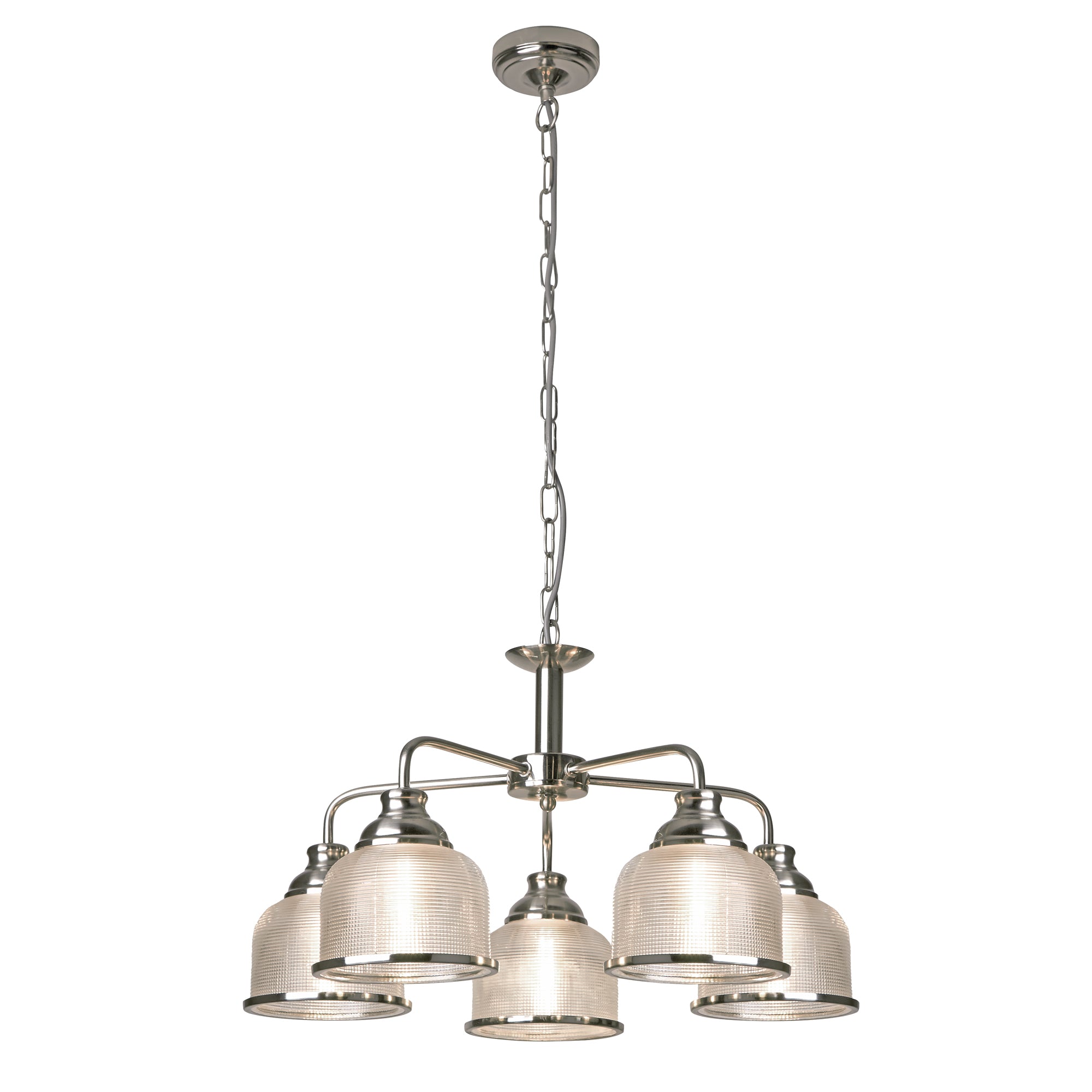 Bistro II Pendant 5 / Satin Silver