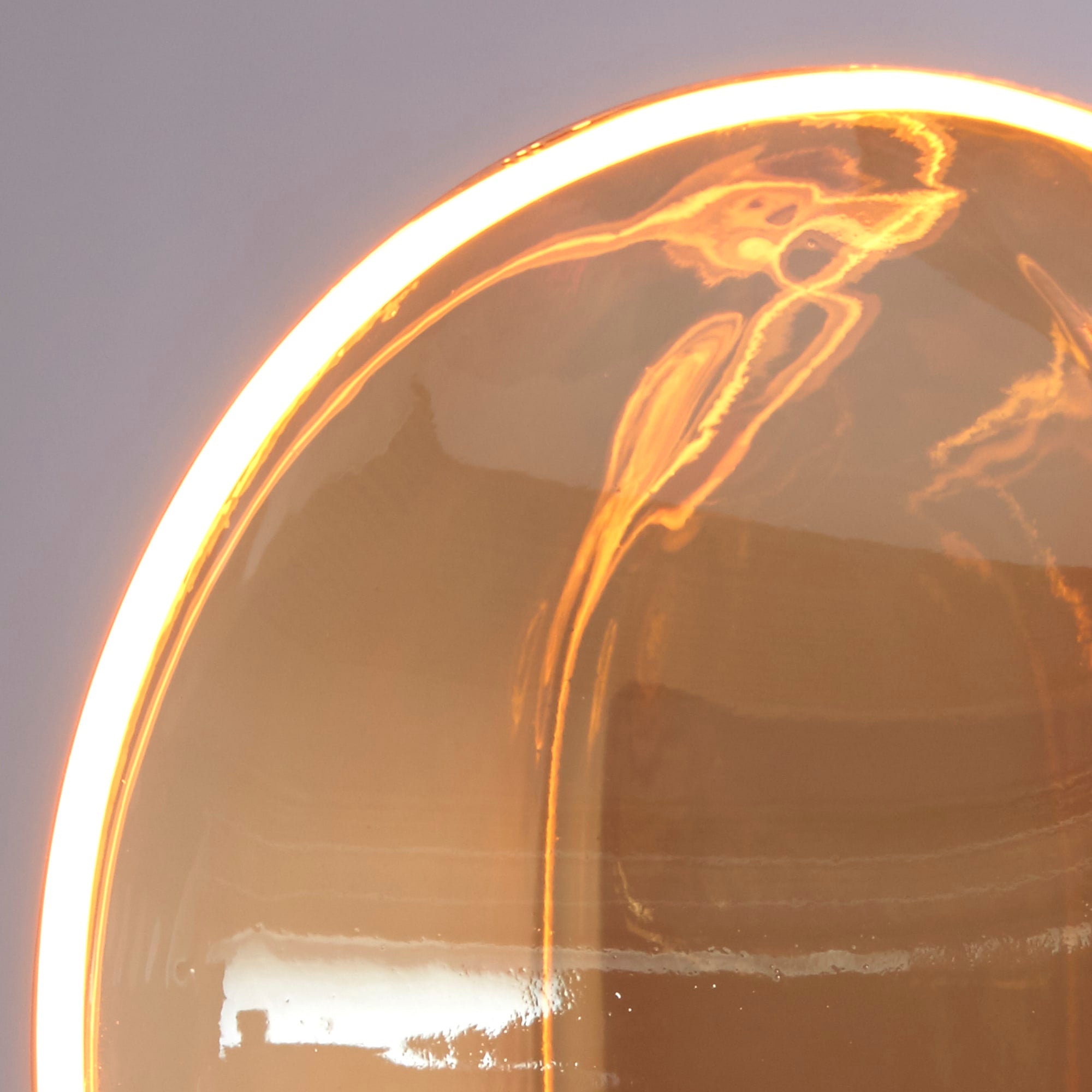 Decorative Lamp - Amber Glass,4W,1800K,190Lm