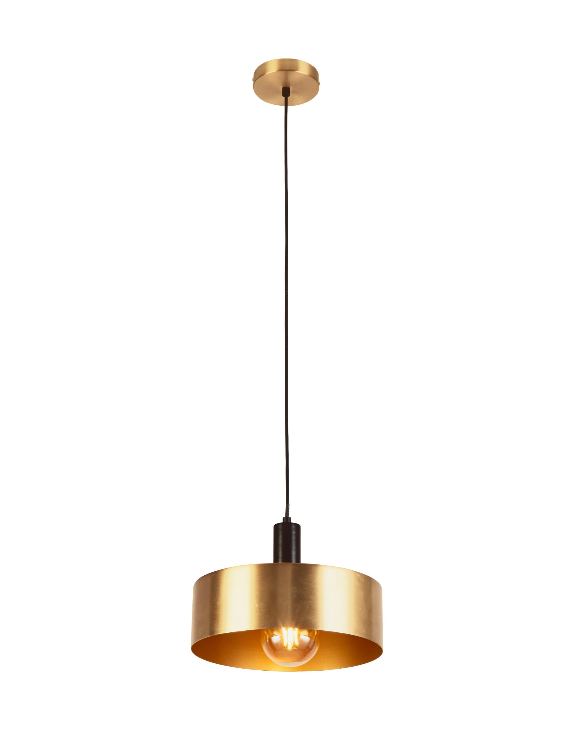 Knox Pendant - Black & Gold Metal