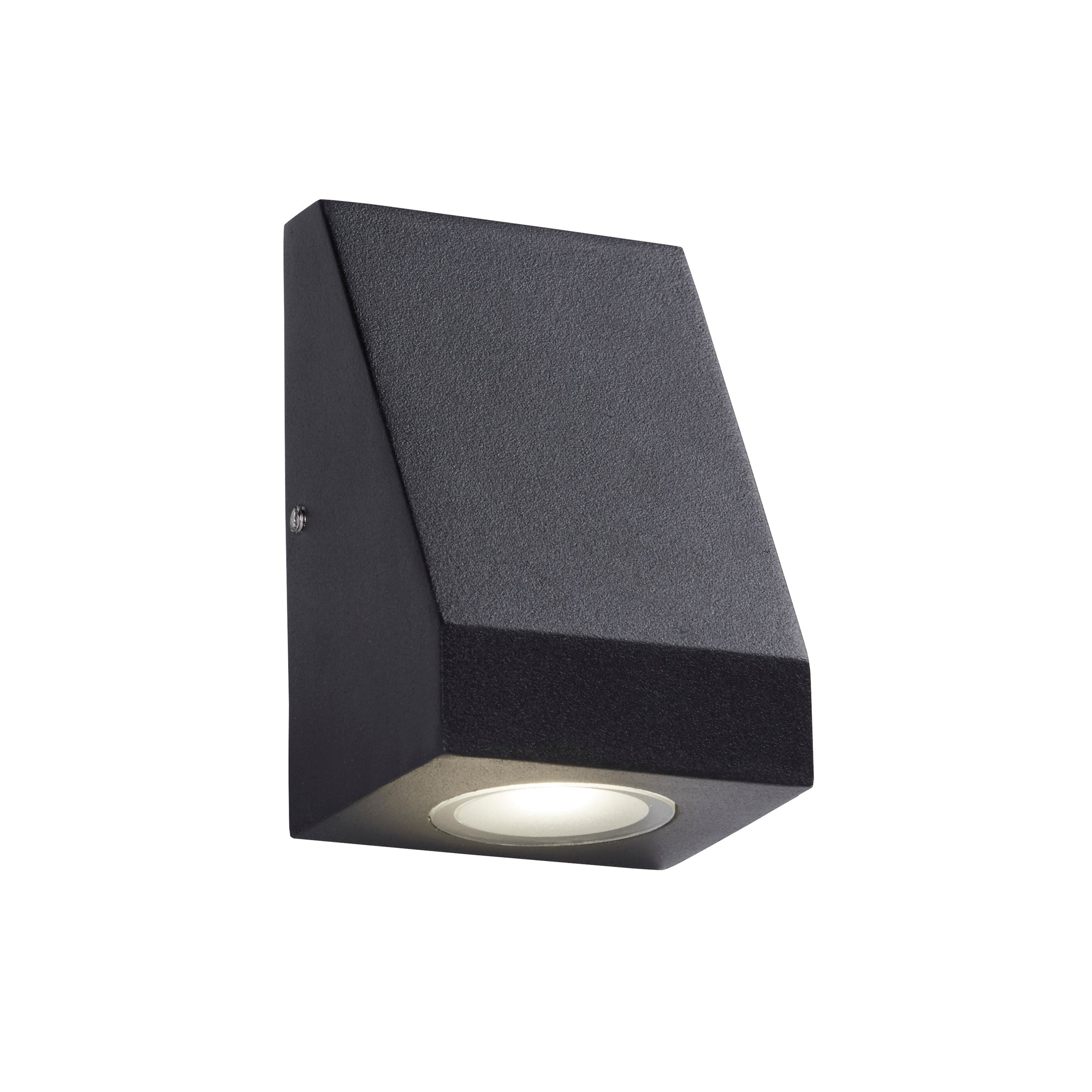 Troy Outdoor Wall Light - Black Metal & Glass