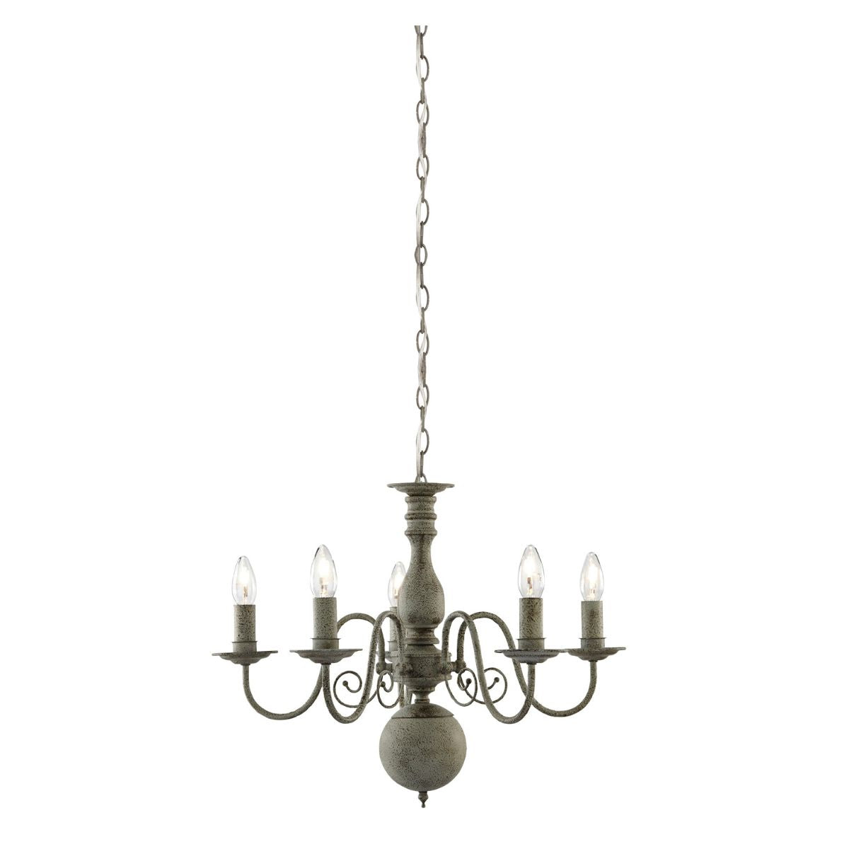 Greythorne  Pendant - Textured Grey Metal