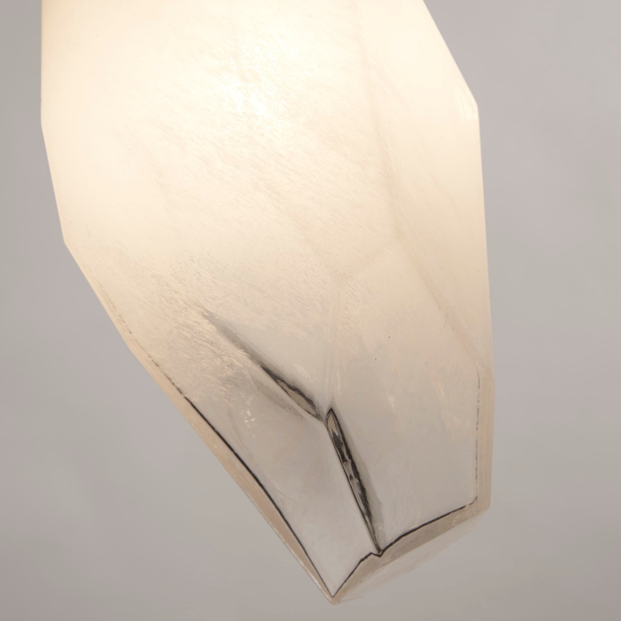 Rocky 5Lt Bar Pendant, Satin Brass Metal  & Glass