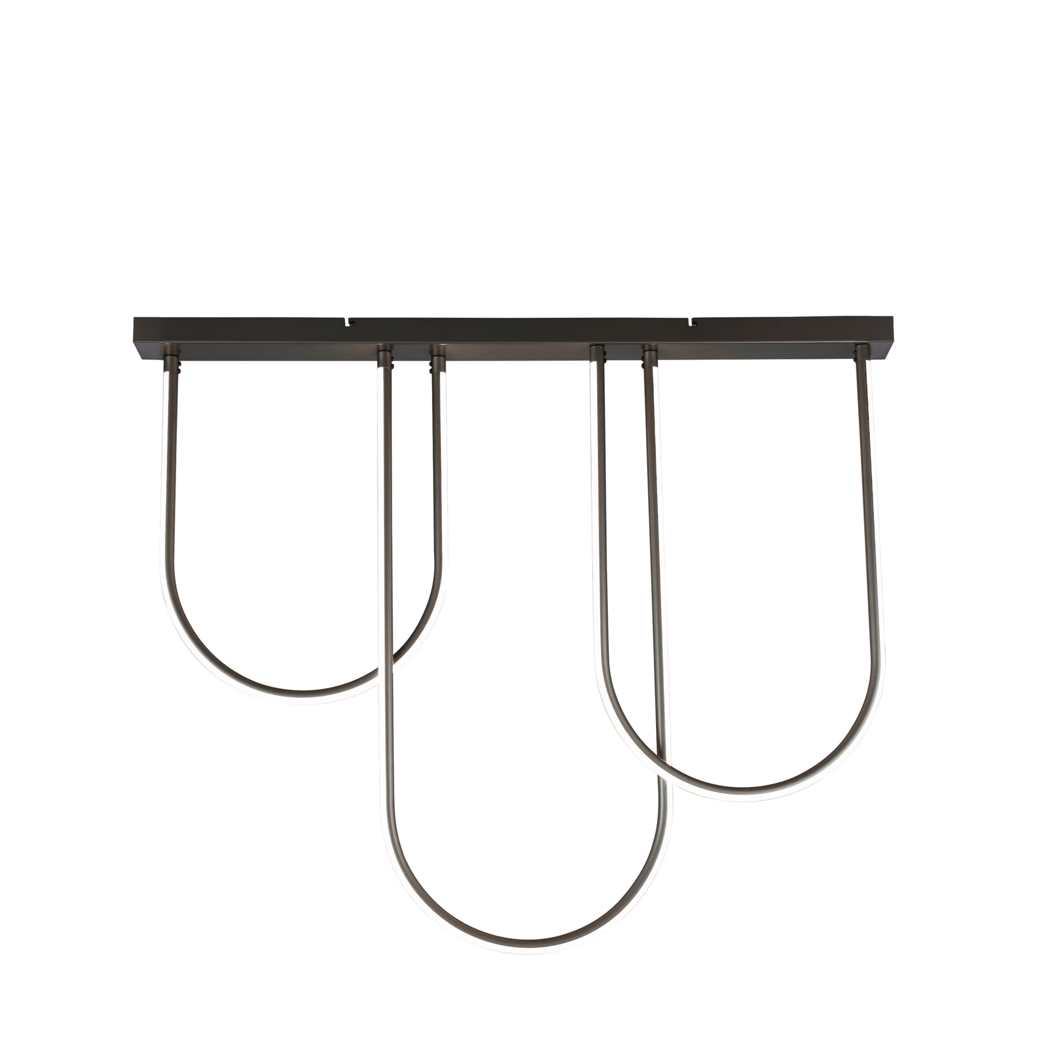 Chime LED Flush Matt Black Metal