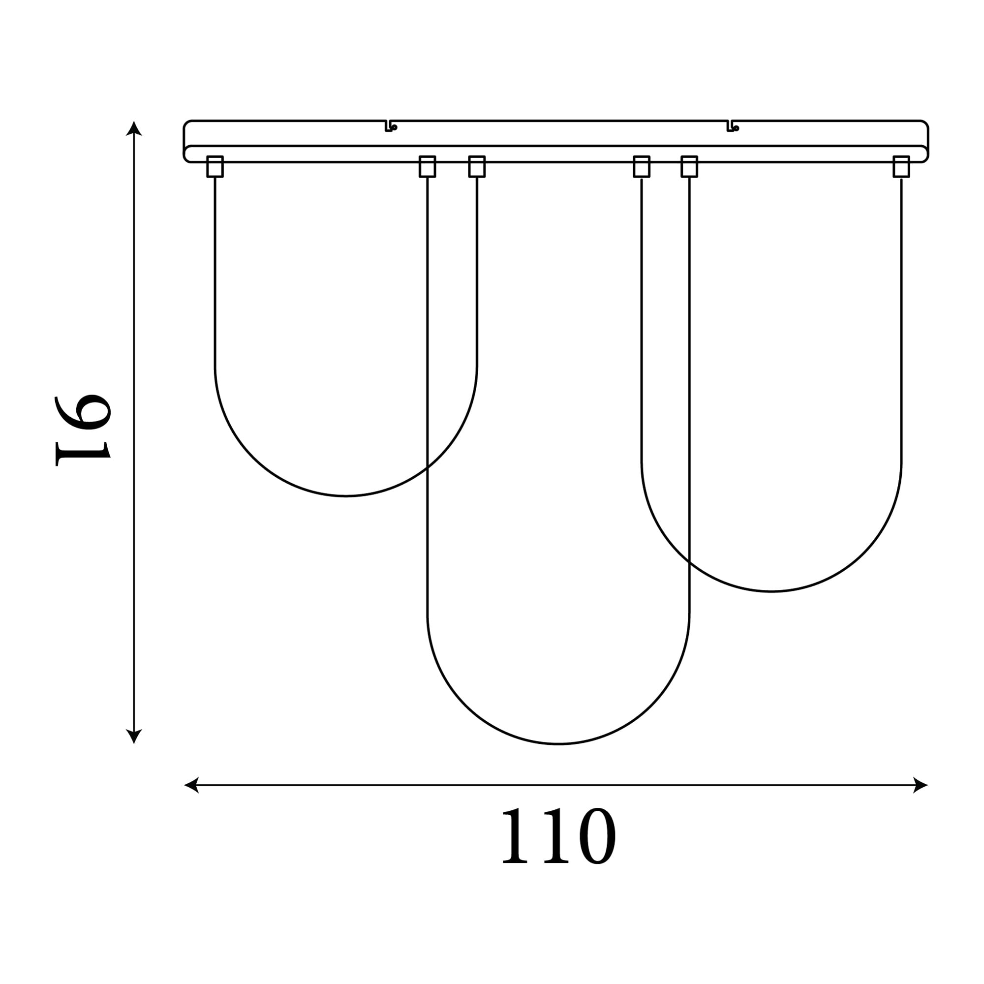 Chime LED Flush, Bronze Metal