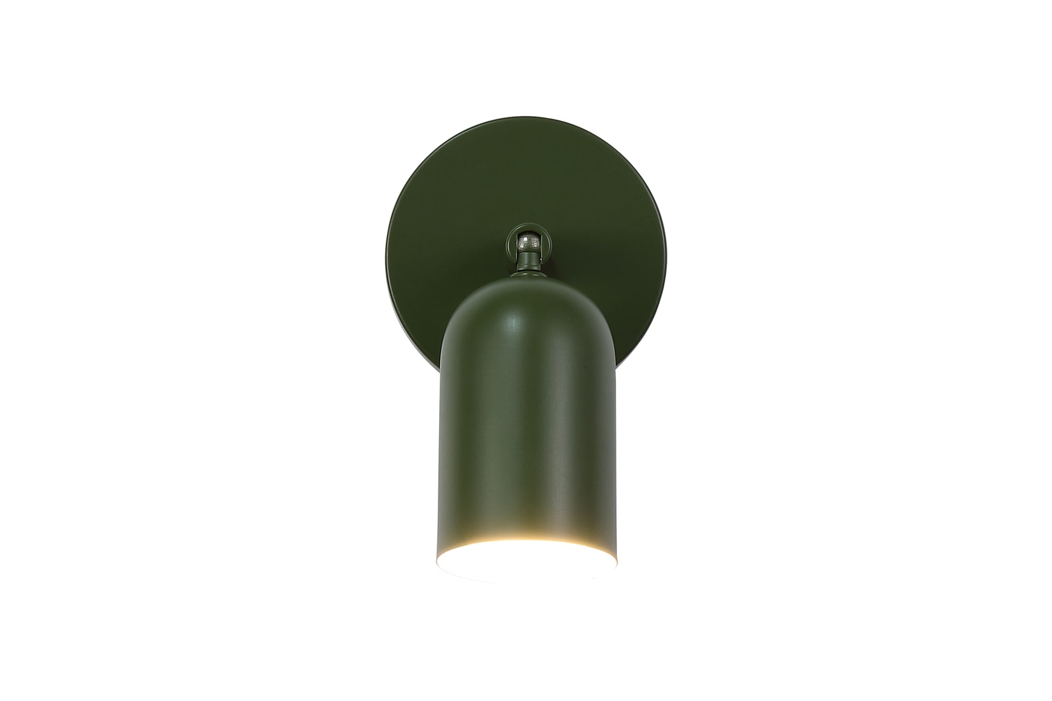Cone Rechargeable Wall Light, Green Metal