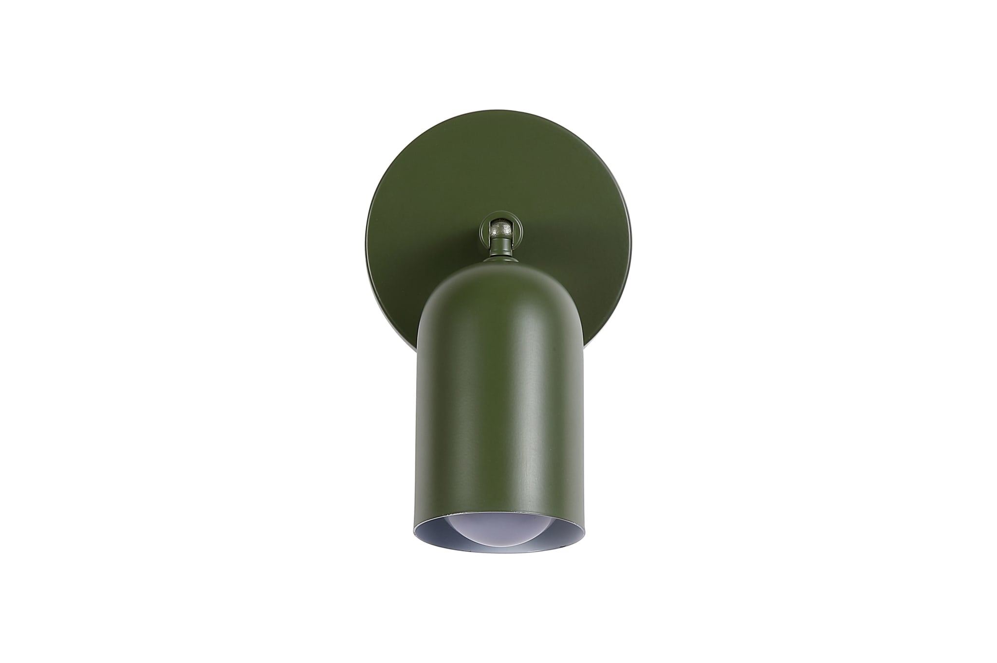 Cone Rechargeable Wall Light, Green Metal