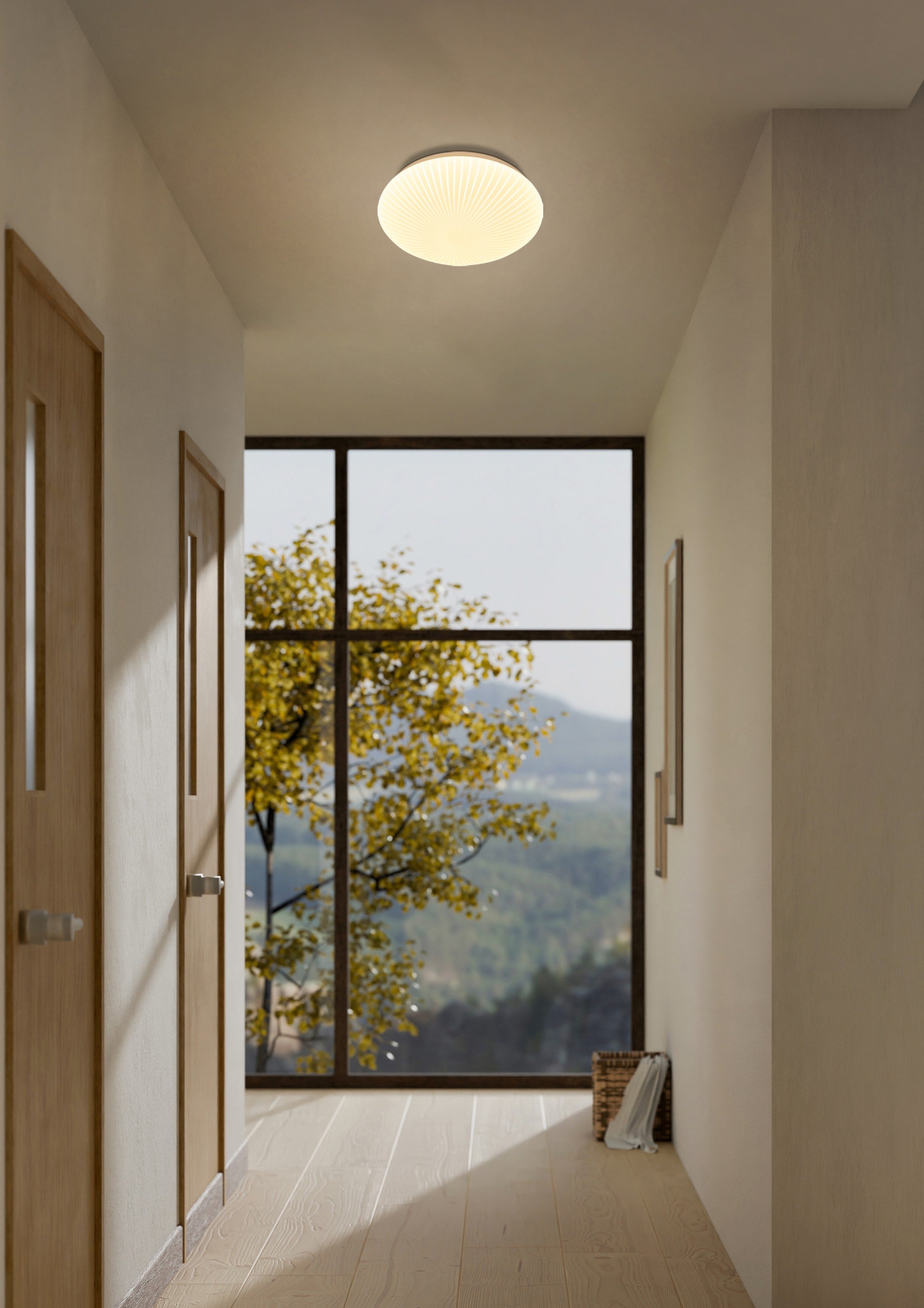 Malta LED Flush - White acrylic