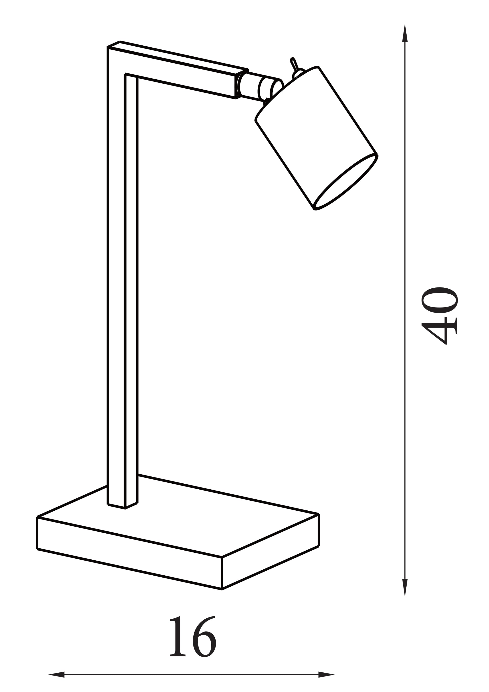Office 1Lt Table Lamp, Latte Metal