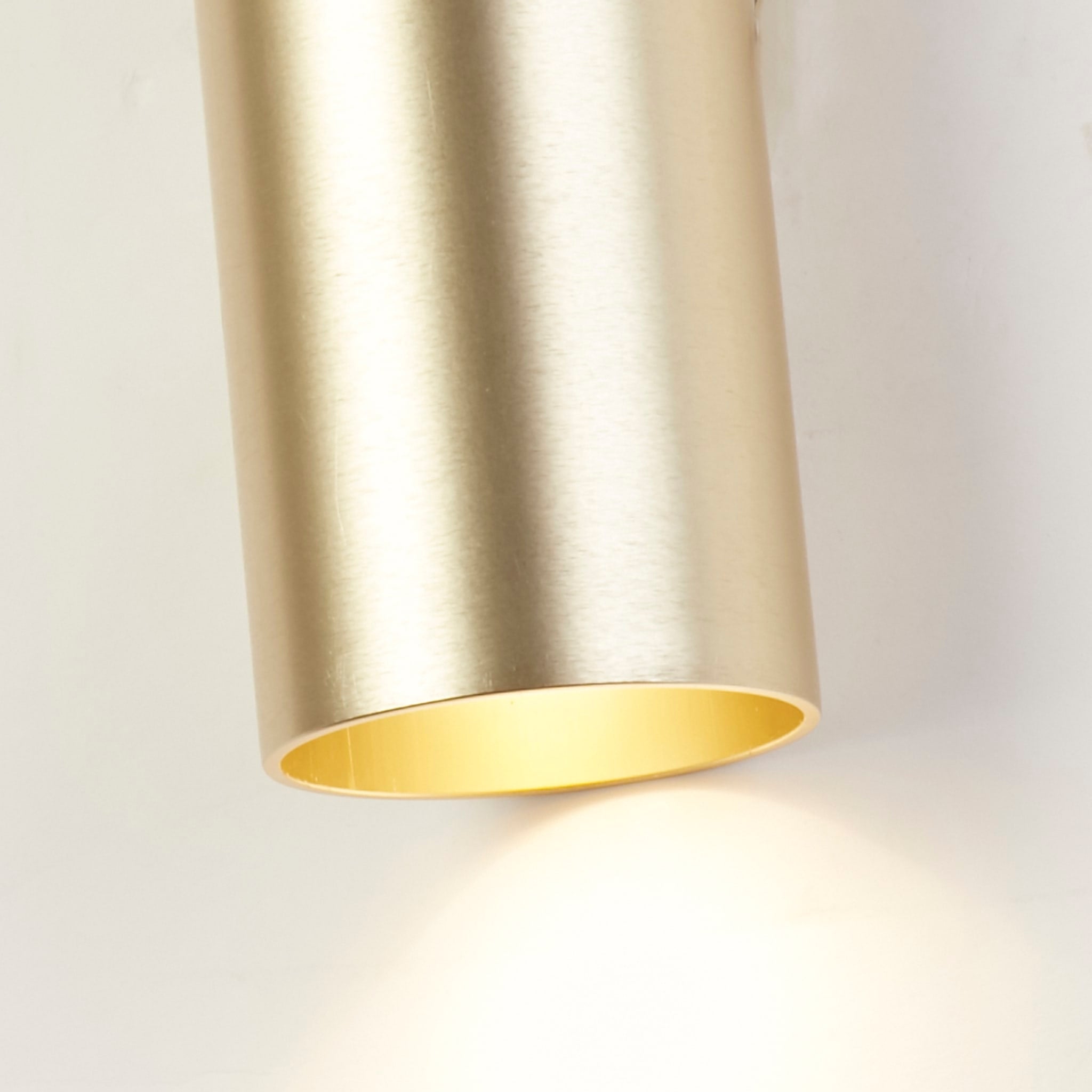 Cyls Cylinder Up&Down Wall Light, GU10, Gold