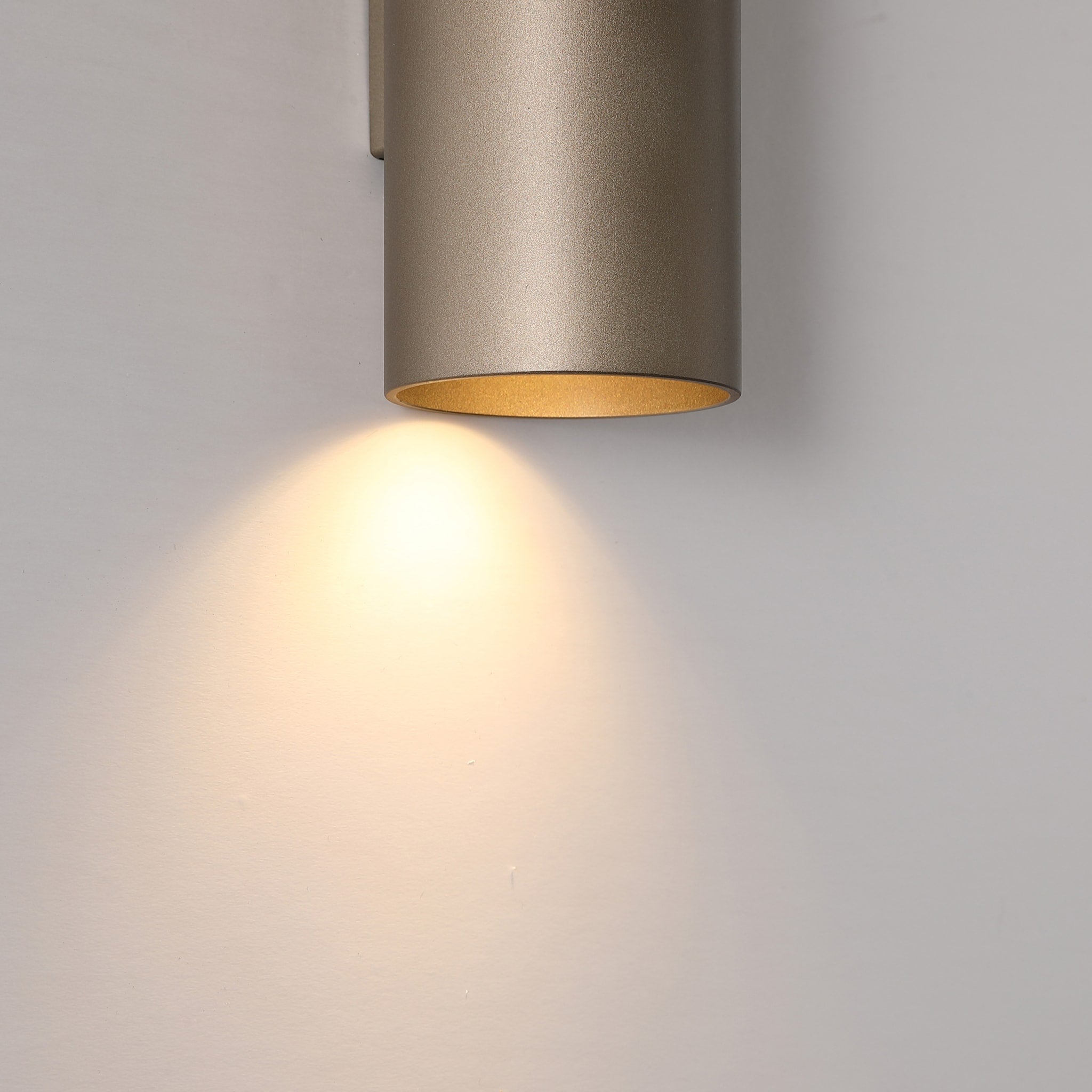 Cyls Cylinder Up&Down Wall Light, GU10, Latte